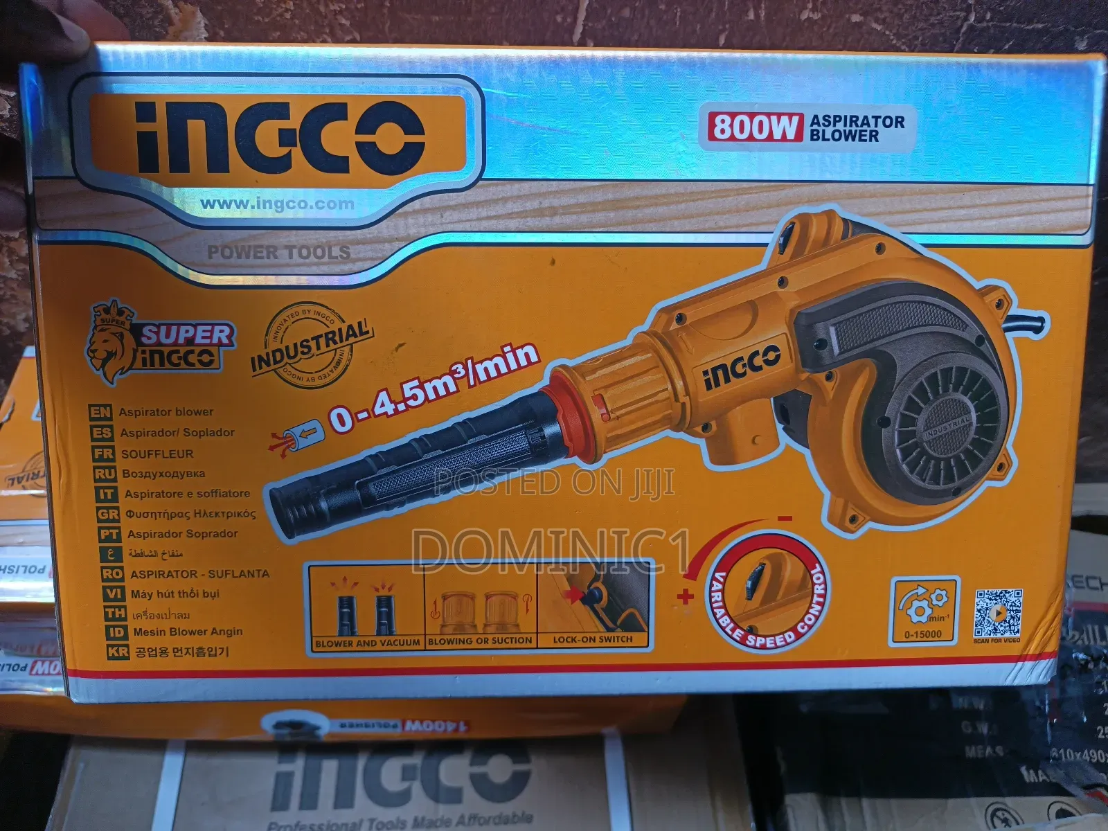 Ingco 800w Aspirator Blower (