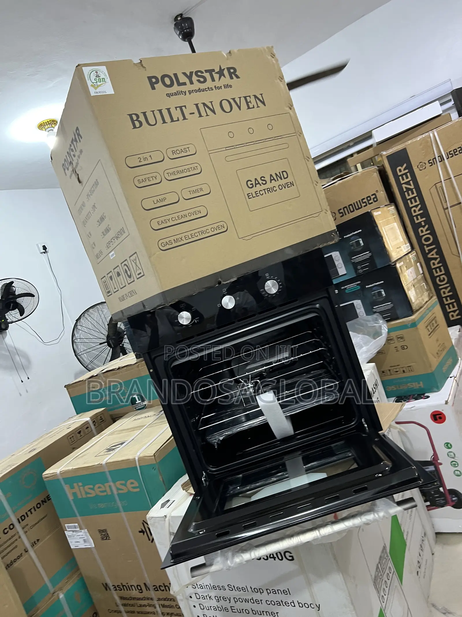 Polystar Pv-Eg271bb Built-in Oven Elegant 60cm Model
