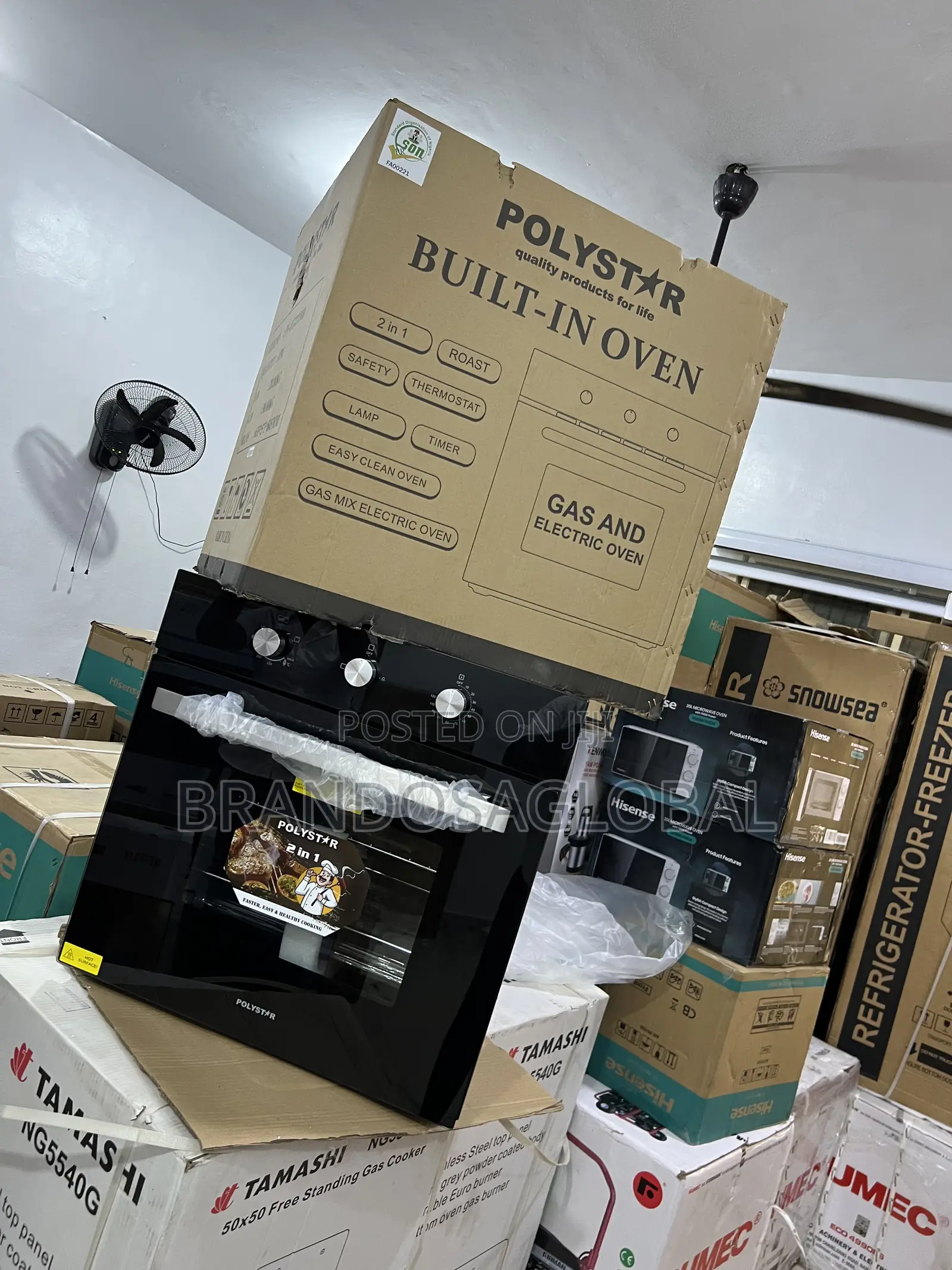 Polystar Pv-Eg271bb Efficient Cooking 60cm Built-in Oven