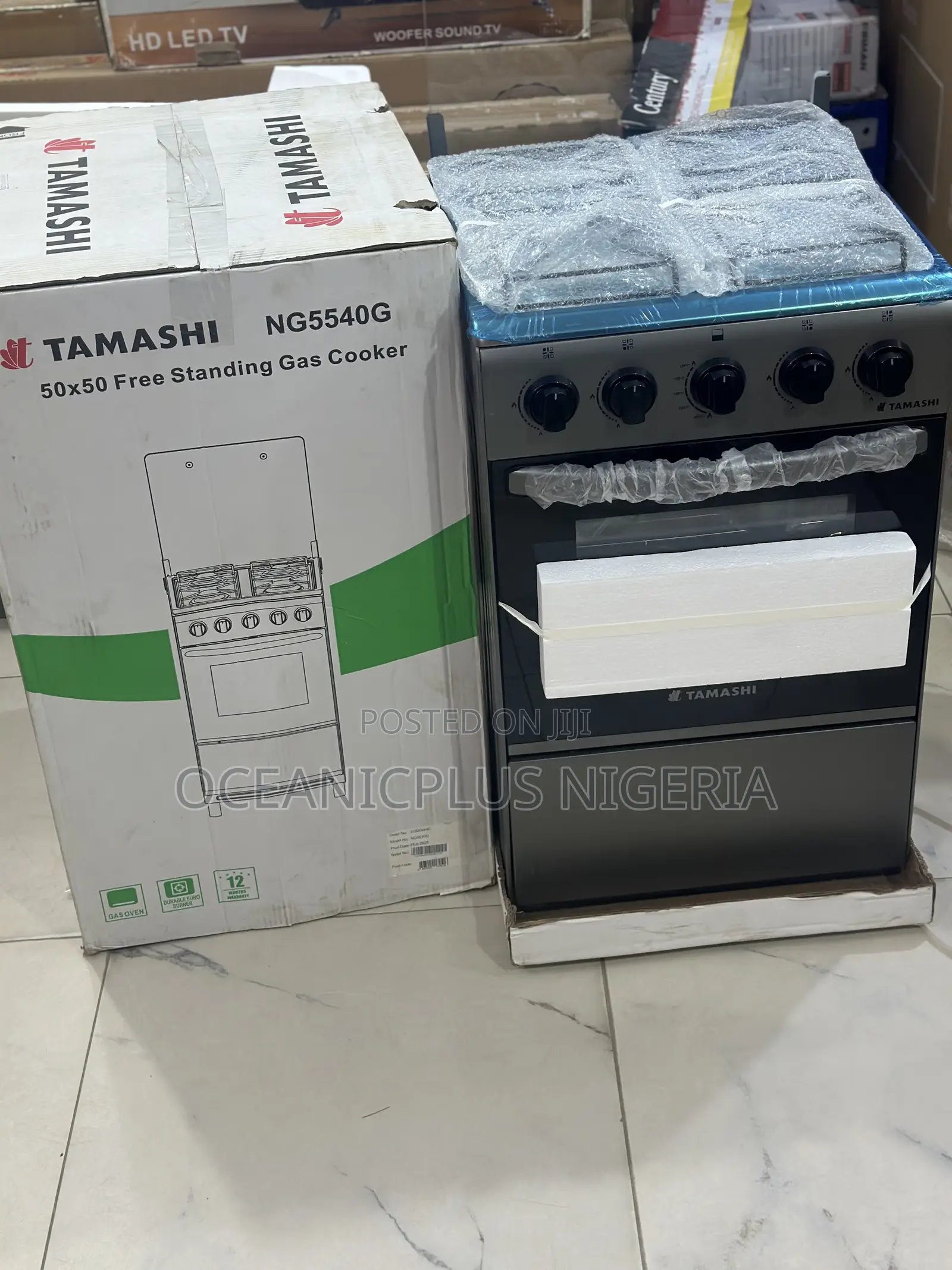 Easy to Use Tamashi Four Burner Gas Cooker 50x50