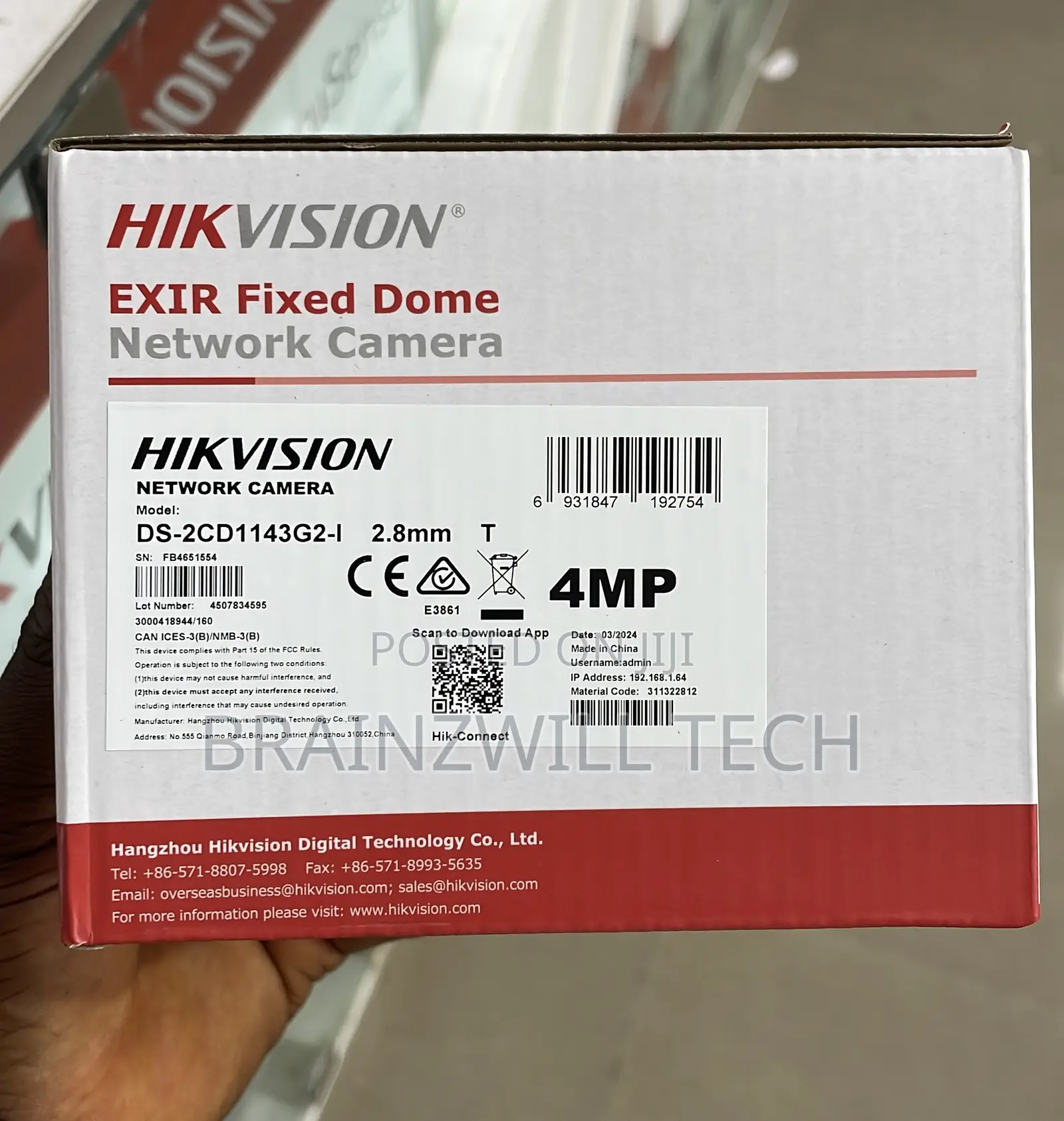 Hikvision 4mp Ip Dome Camera (Ds-2cd1143g2-I)
