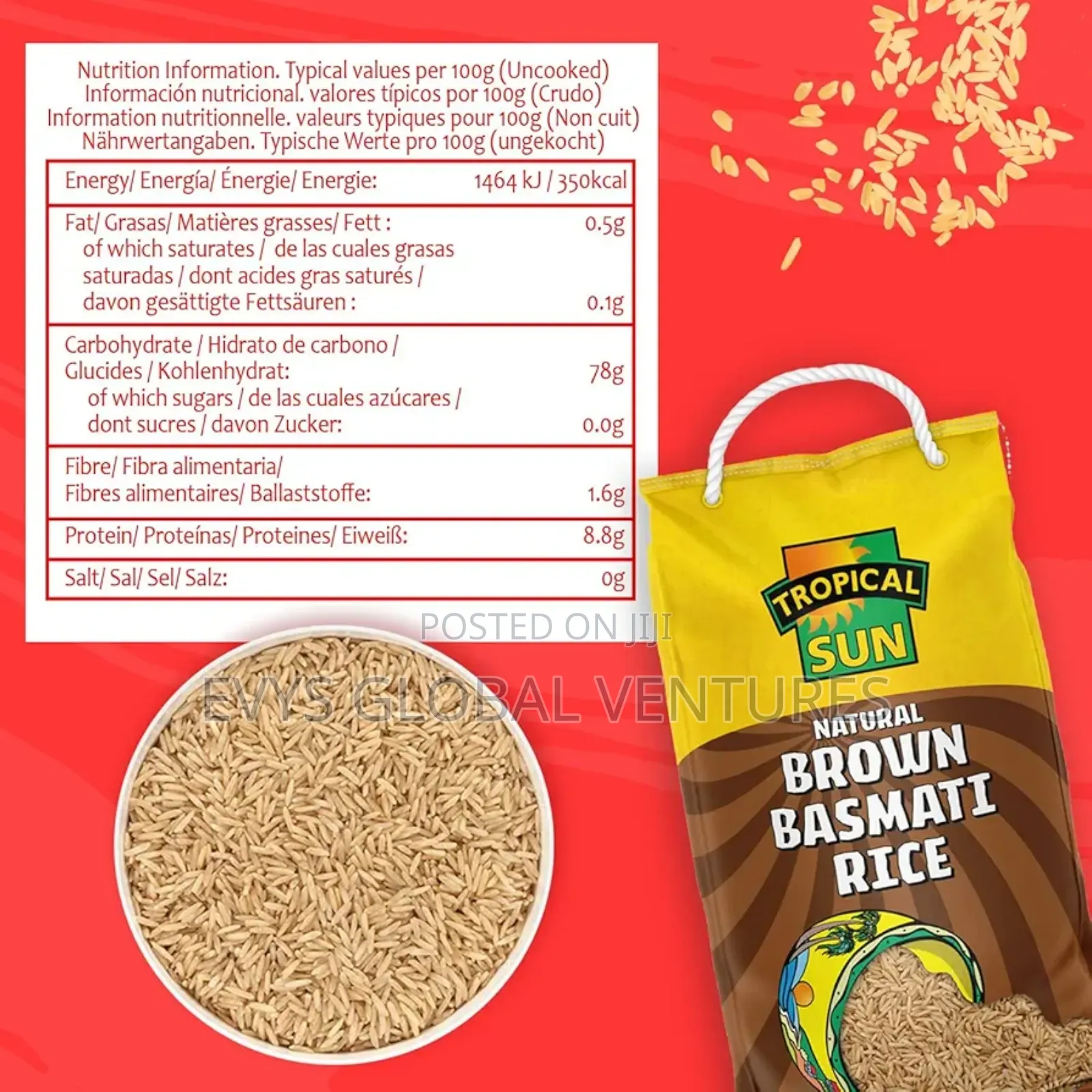 Natural Brown Basmati Rice - 2kg
