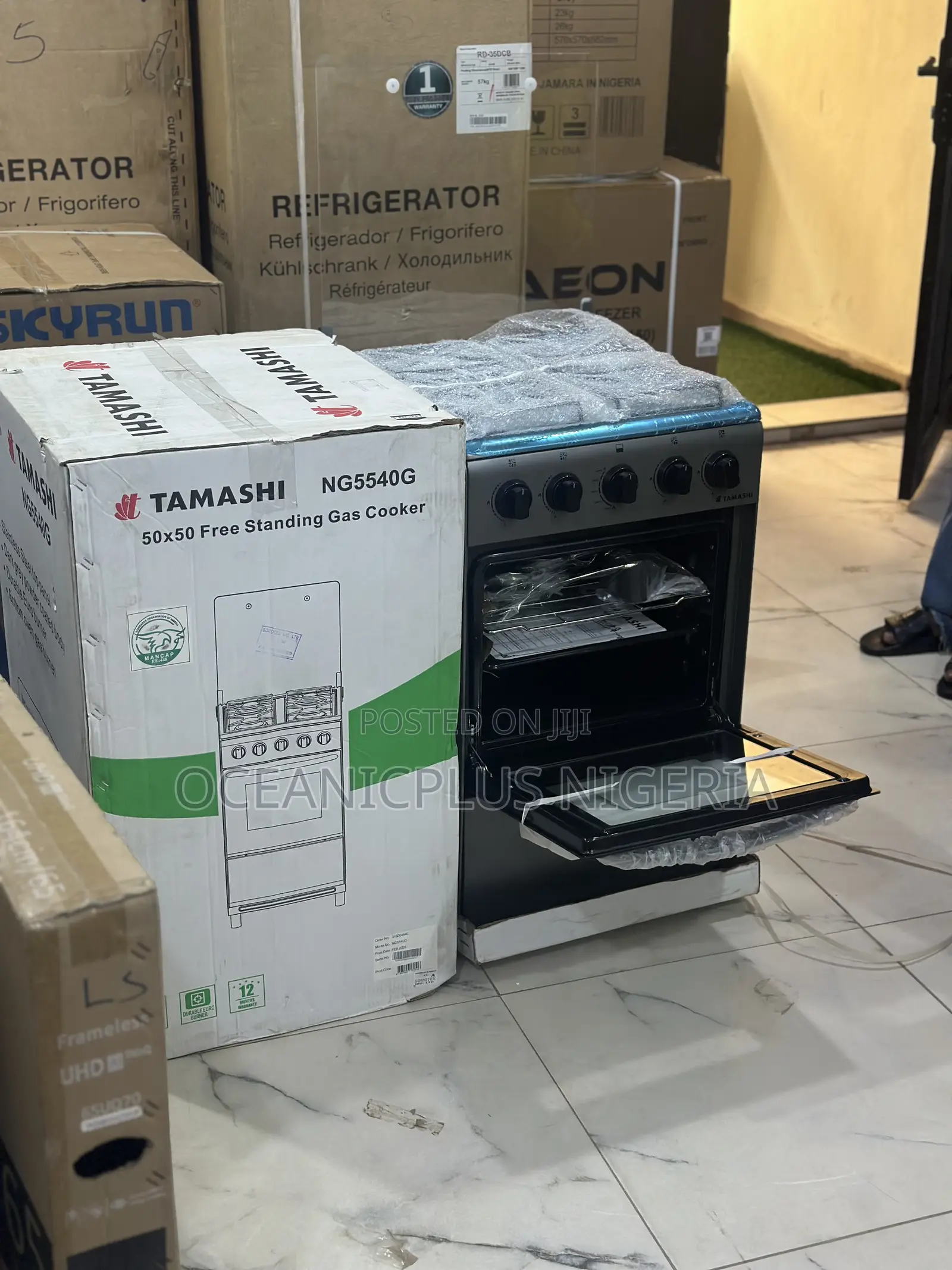 Tamashi 4-Burner Ng5540g Domestic Gas Cooker