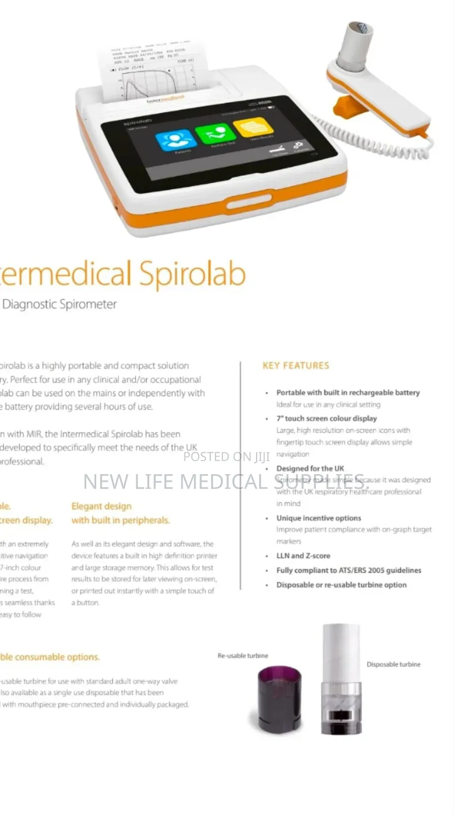 Spirolab /Spirometer Machine