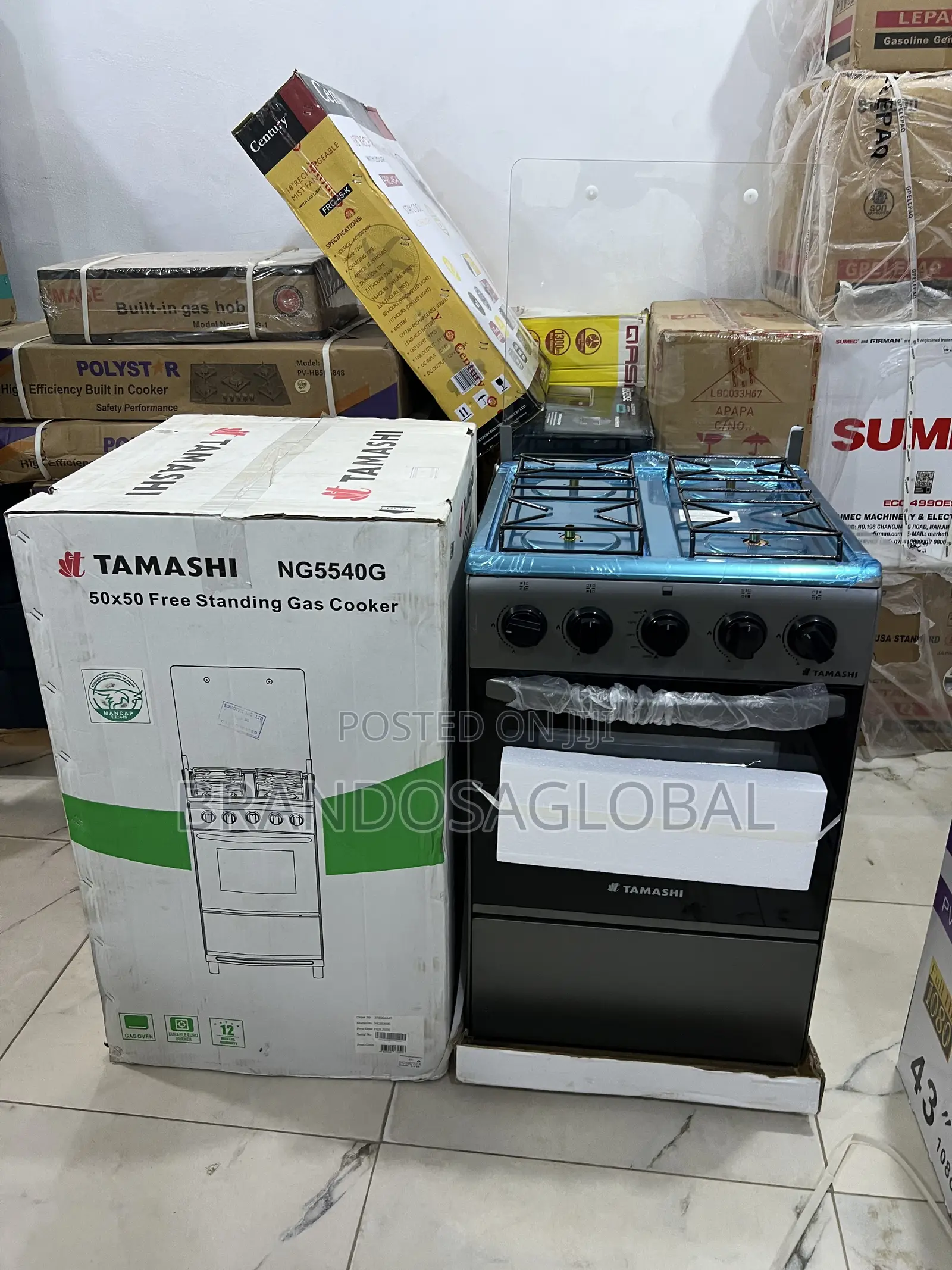Tamashi Ng5540g Efficient 4 Burner Cooker With Oven