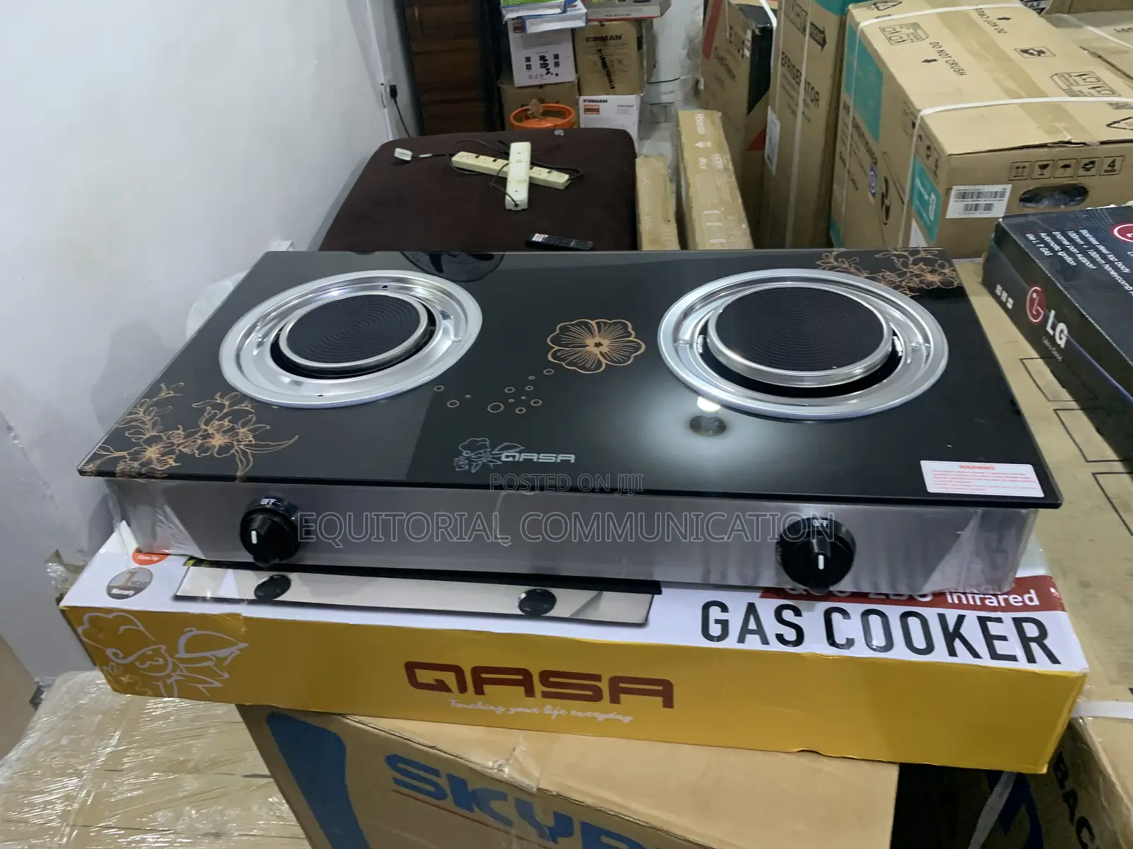 Qasa QGC-2bg Modern Infrared Double Gas Cooker