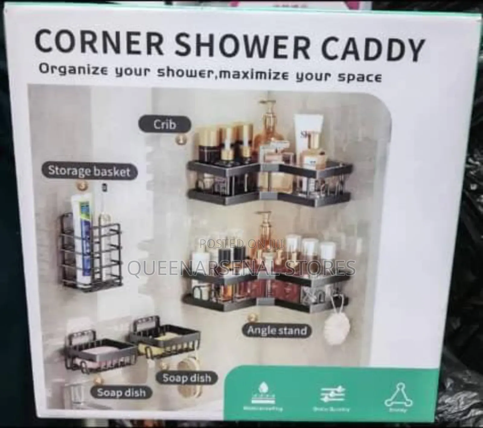 5pcs Corner Shower Caddy