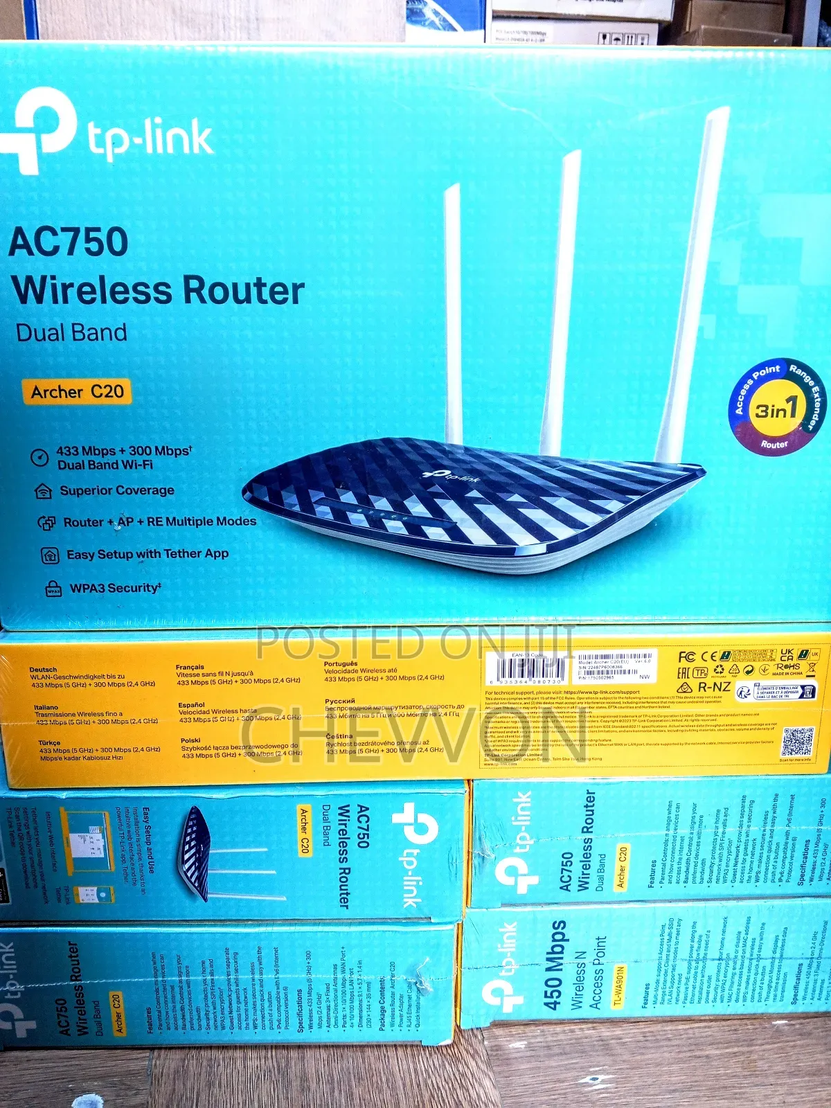 Tp-Link Archer C20 |Ac750 Dual Band Wireless Router |For Home Office