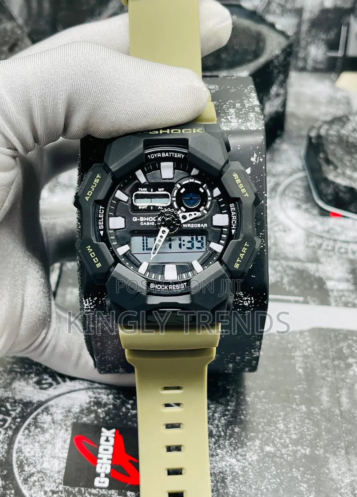 Dual Time Rubber G-Shock Wristwatch