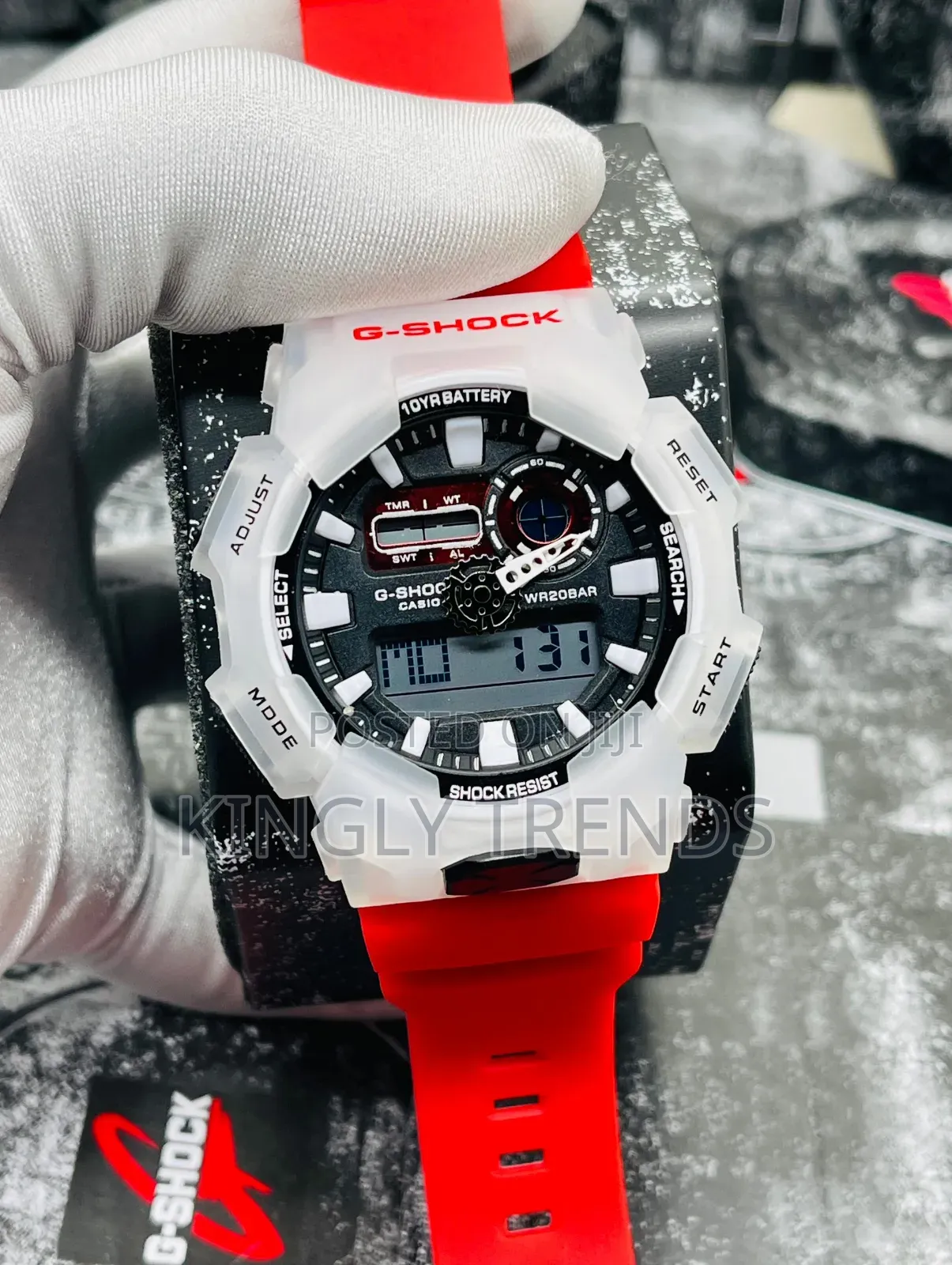 Dual Time Rubber G-Shock Wristwatch
