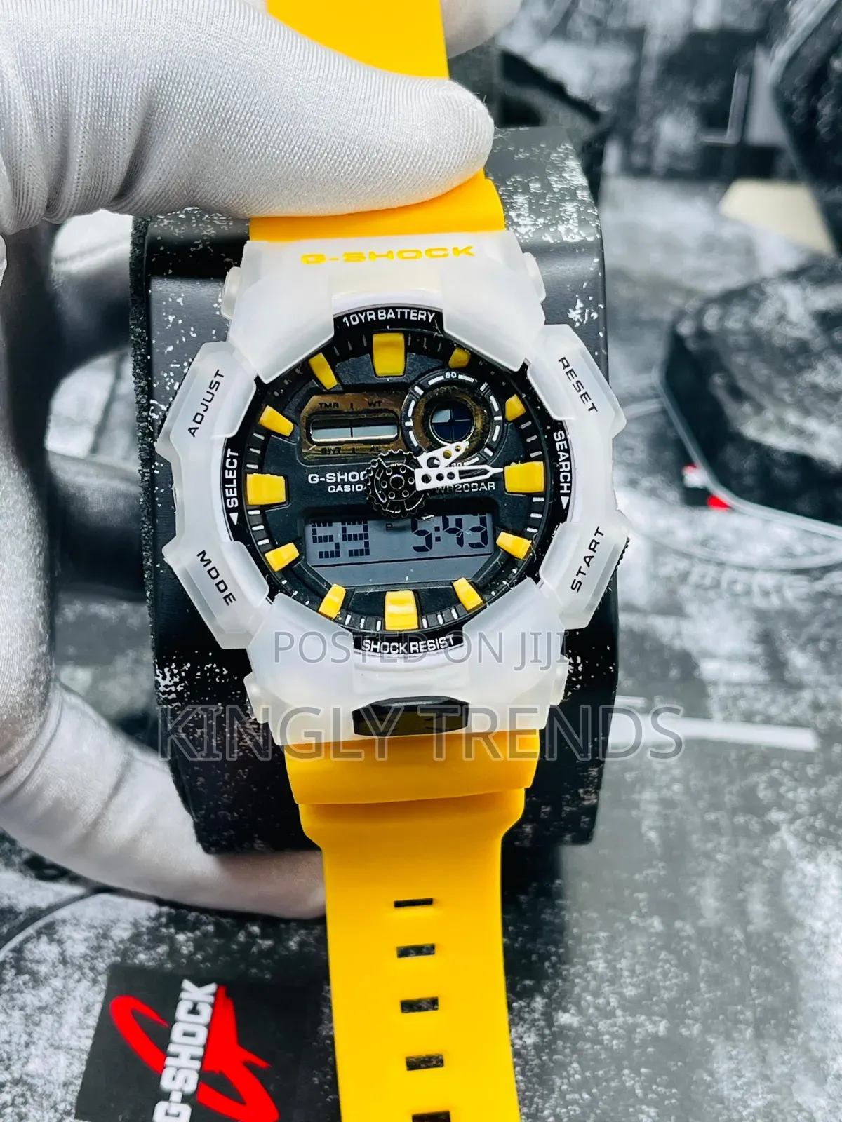 Dual Time Rubber G-Shock Wristwatch