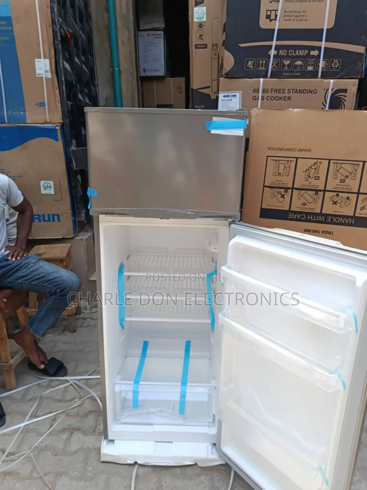 Sharp Double Door Fridge and Freezer