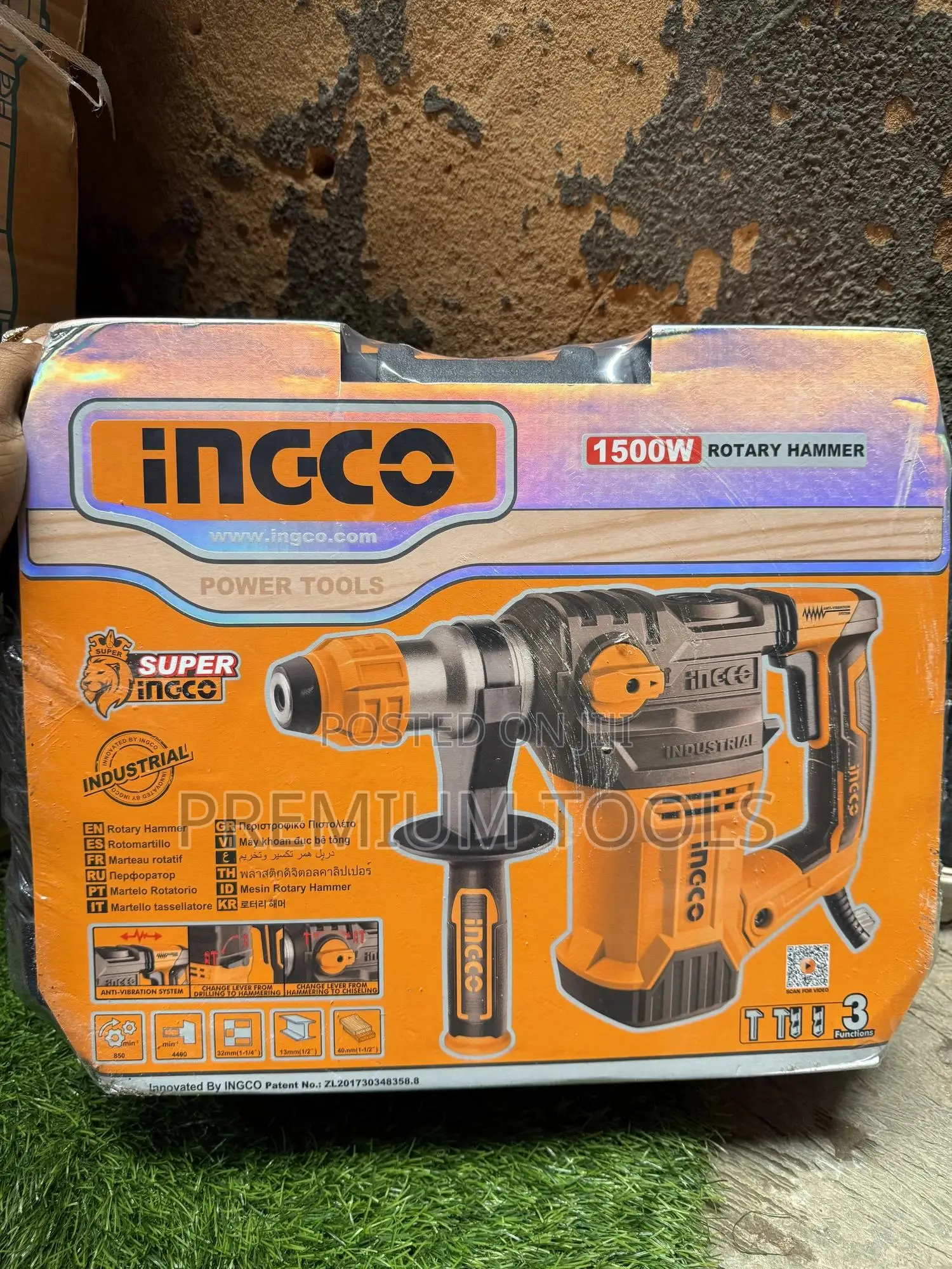 Ingco 1500w Electrical Demolishing Rotary Hammer