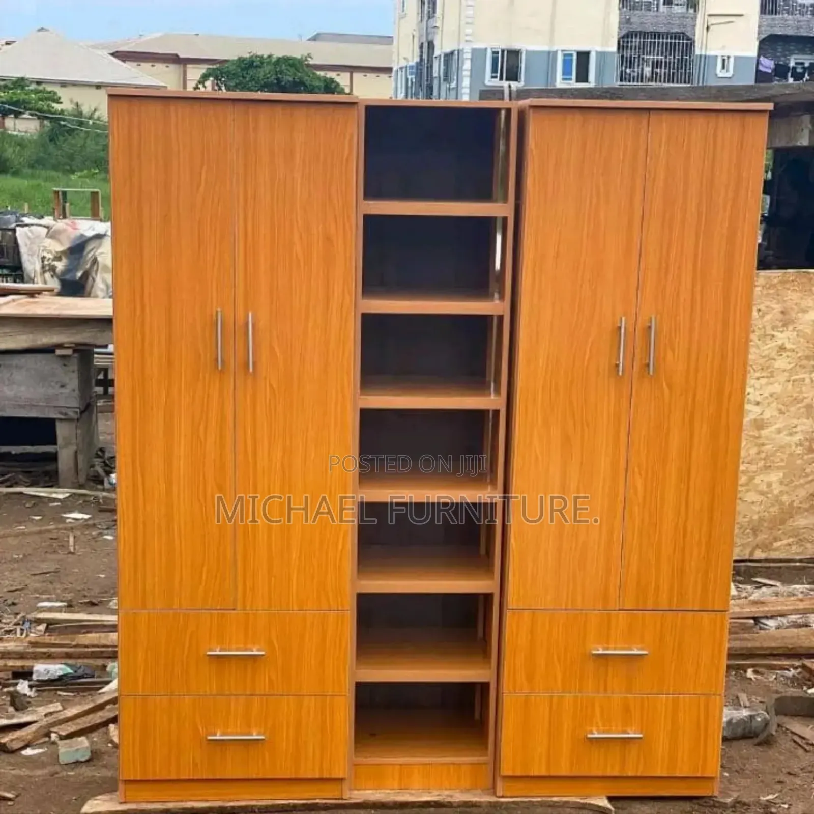 Orange Strong and Sturdy 5 by 6 Wardrobe