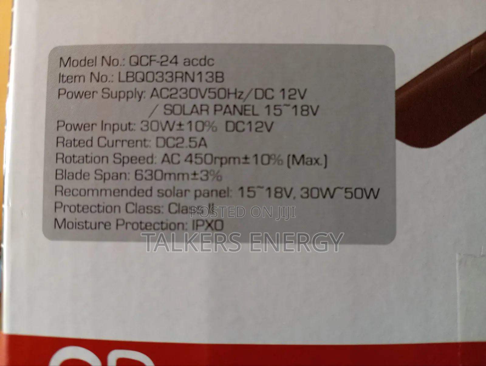 Qasa Ac/Dc Ceiling Fan 24inches 20w