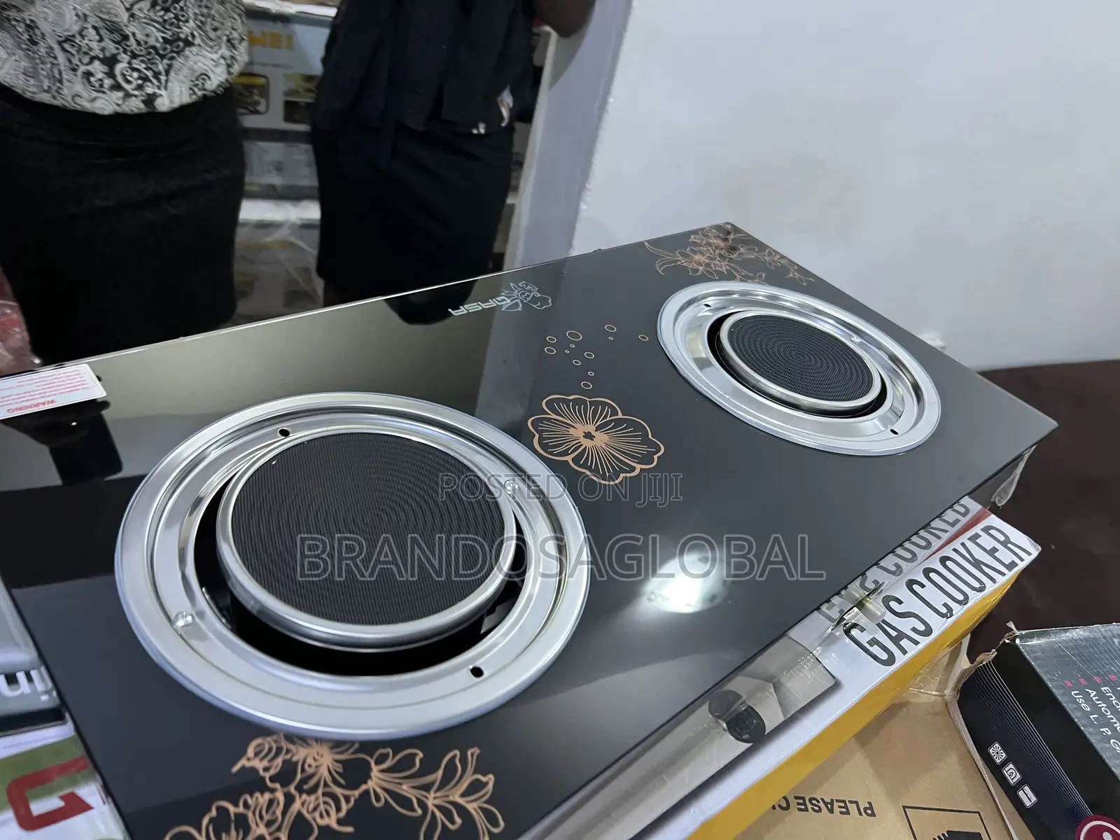 Qasa QGC-2bg 2-Burner Heat Efficient Glass Cooker Modern Look