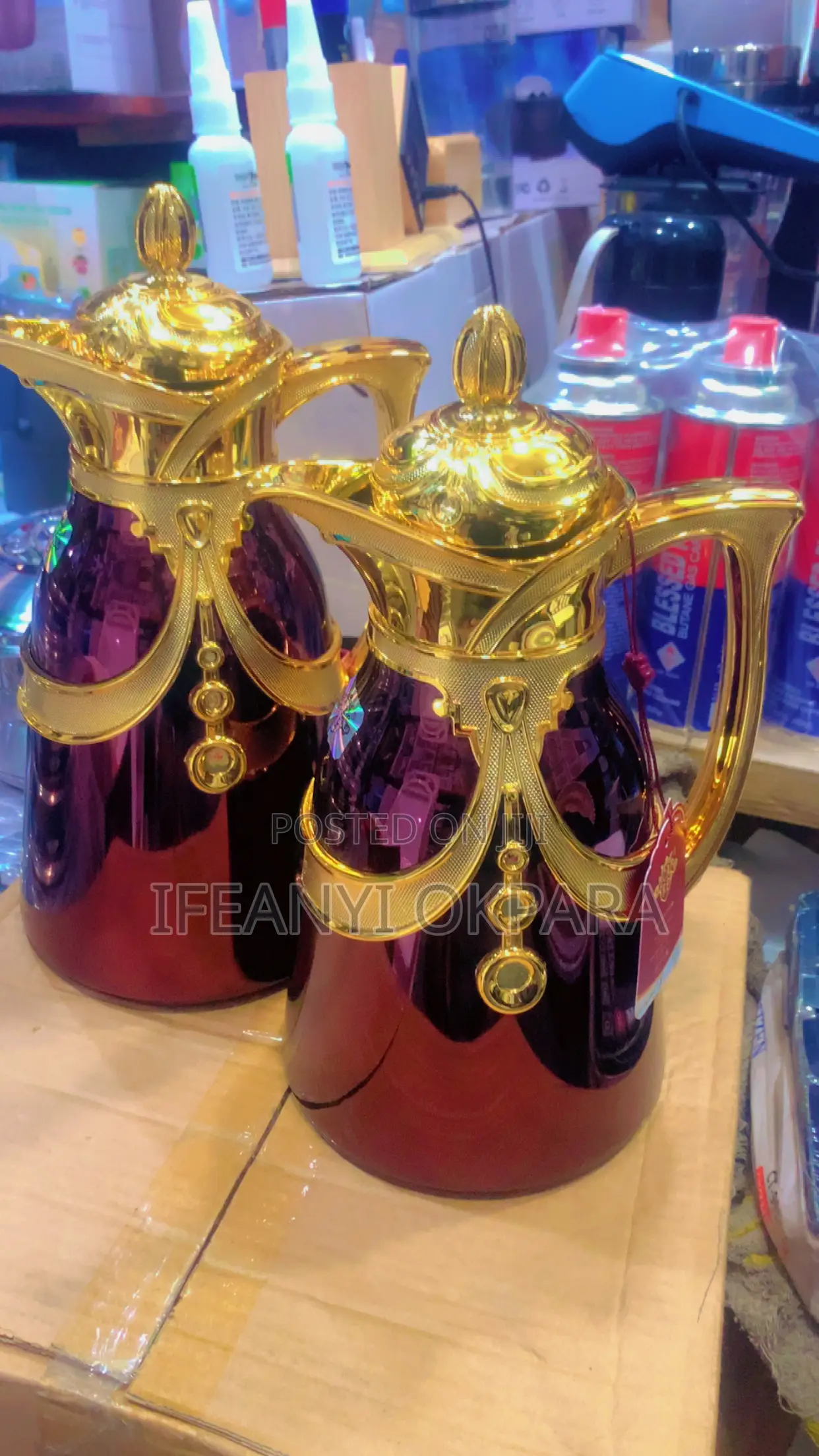 Luxury Coffee and Tea Pot With Pink Inner Glass 0.7 and 1.0 Litters