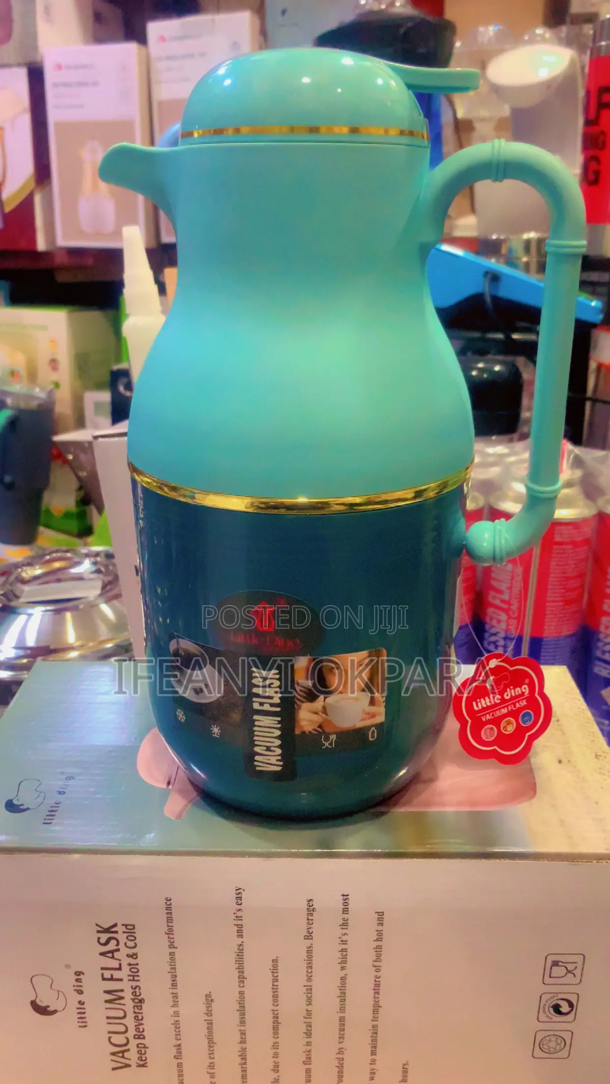 Vacuum Flask With Glass Inner, 1.0 Litter