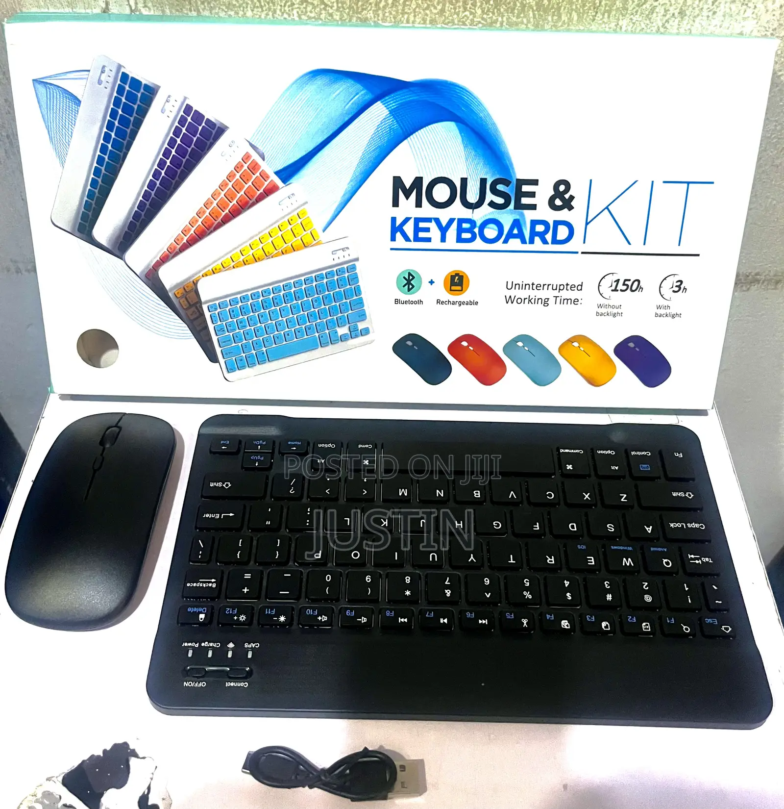 Bluetooth Rechargeable Keyboard And Mouse Combo