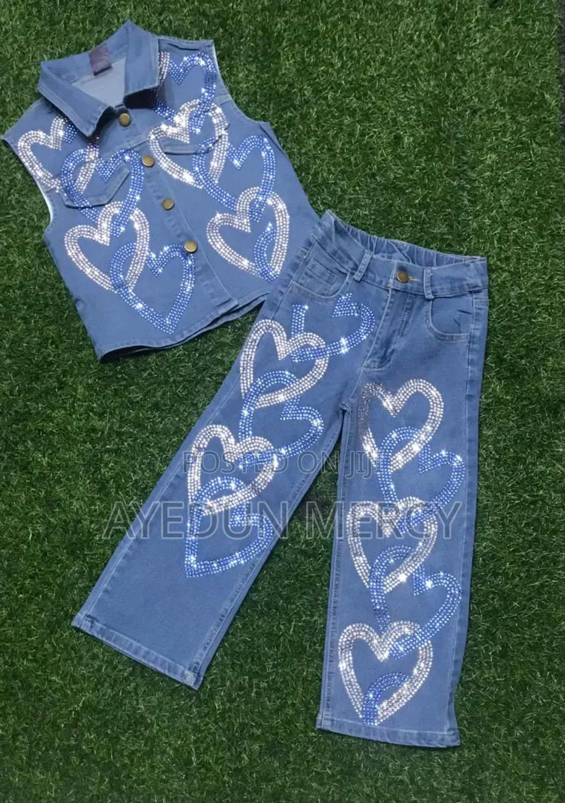 Luxury Girls 2pcs Denim
