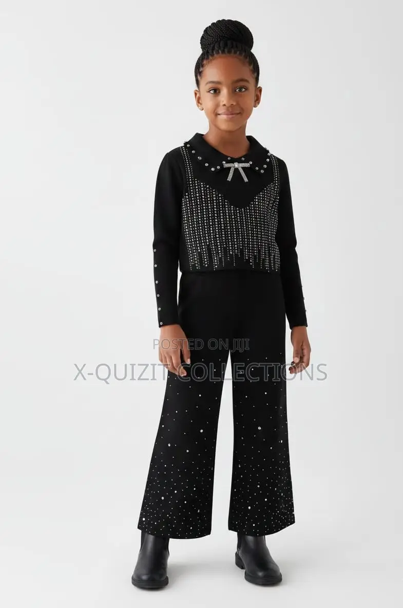 Girls’ Sparkle Embellished Two-Piece Set (3y-8y)