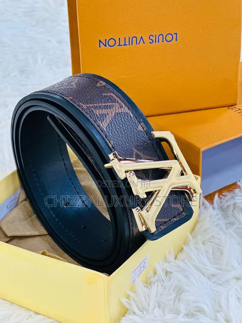 Louis Vuitton Quality Luxury Men Genuine Leather Belt
