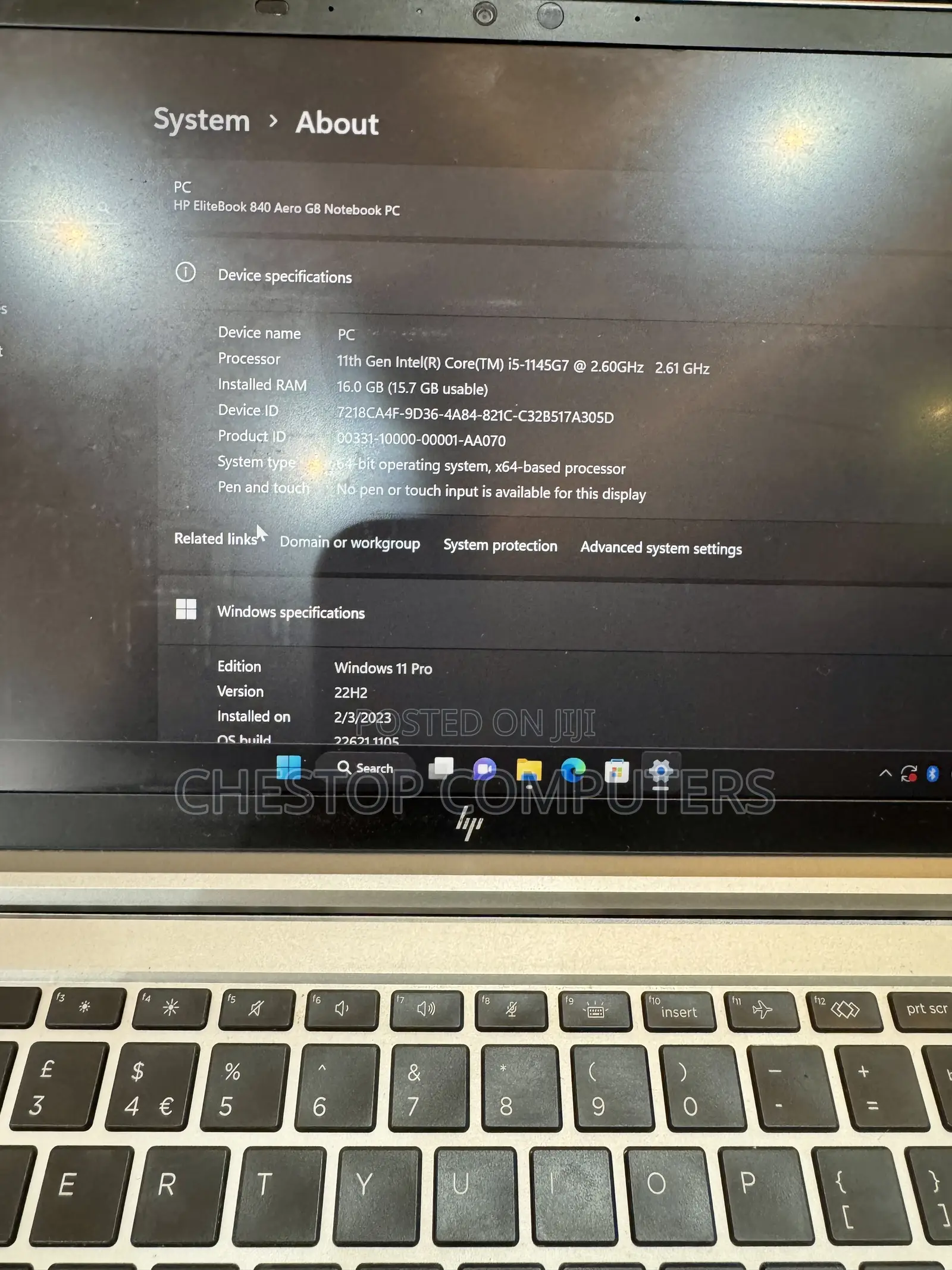 Laptop HP EliteBook 840 G8 16GB Intel Core i5 SSD 256GB