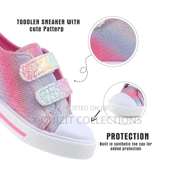 Kid Rainbow Ombre Sparkle Shoes (21-27)