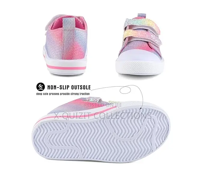 Kid Rainbow Ombre Sparkle Shoes (21-27)