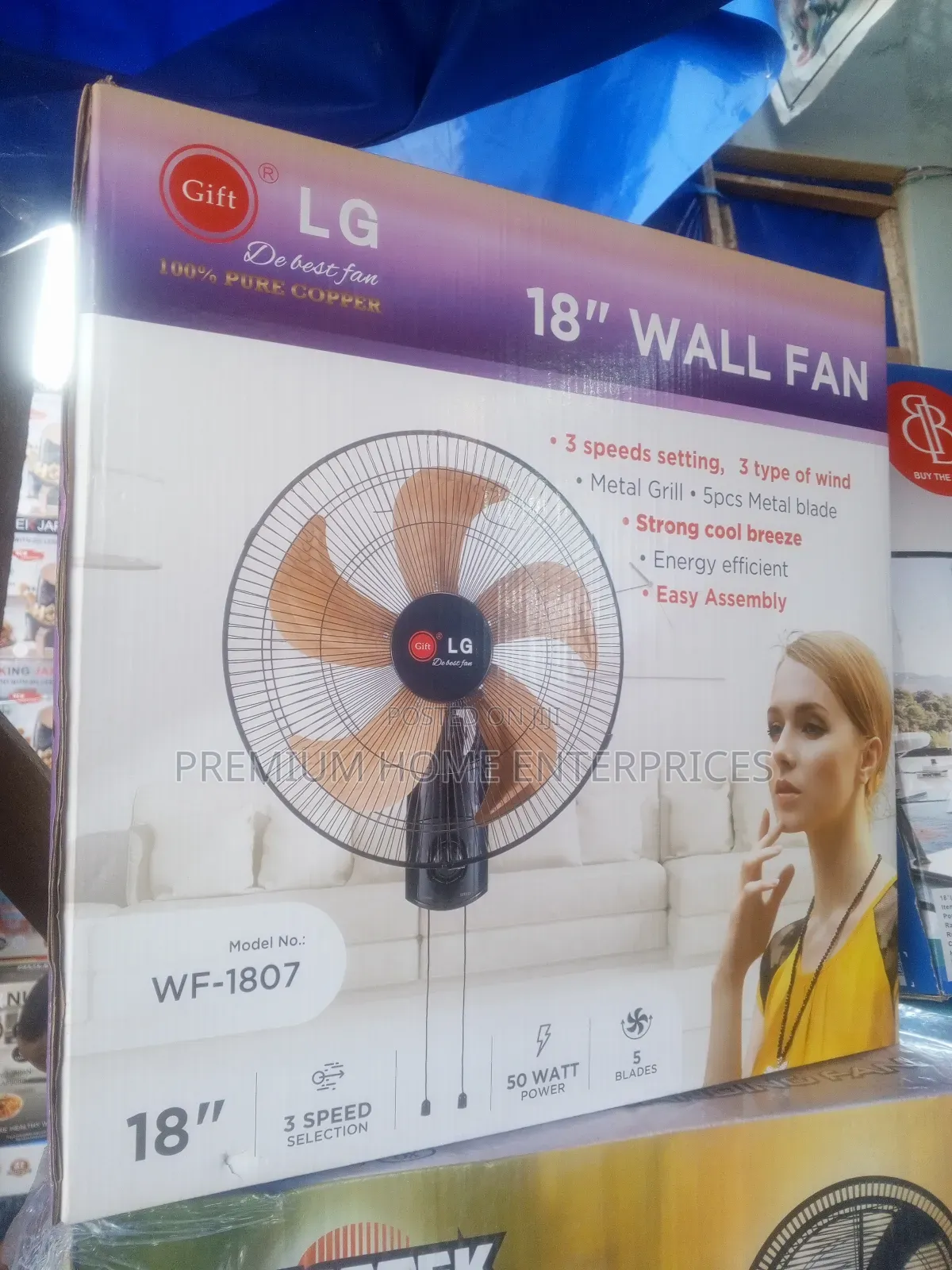 Gift Lg Wall Fan 18 Inches
