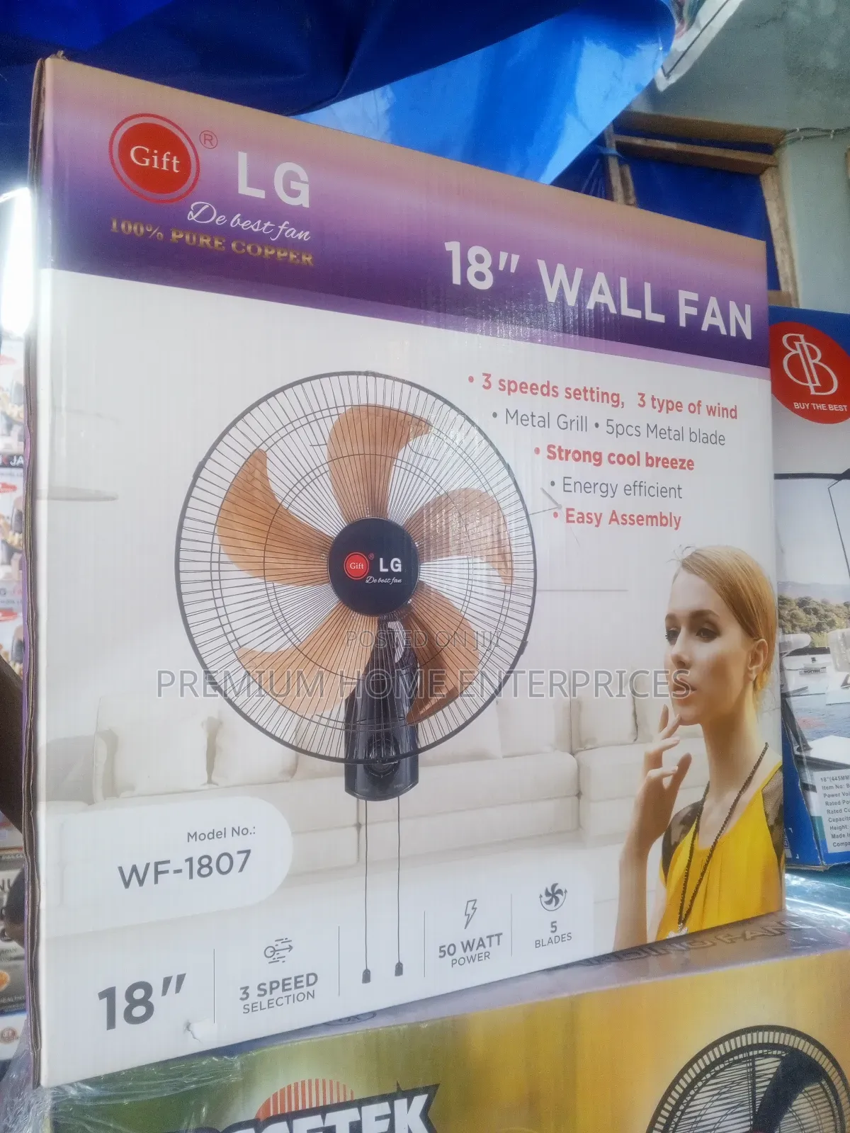Gift Lg Wall Fan 18 Inches