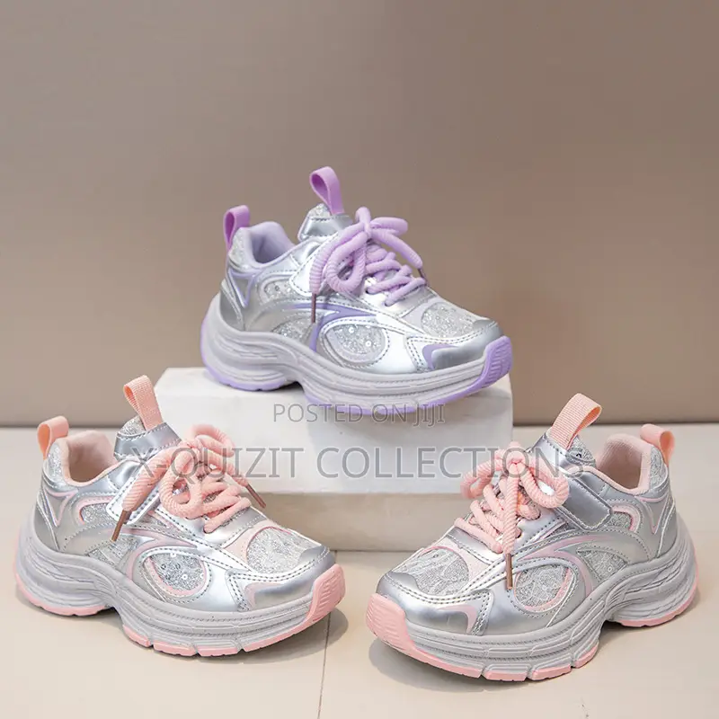 Silver Glitter Chunky Sneakers (32-37)