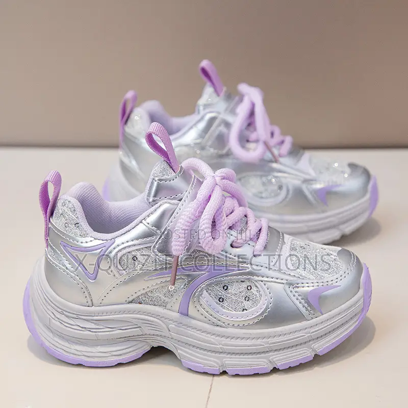 Silver Glitter Chunky Sneakers (32-37)