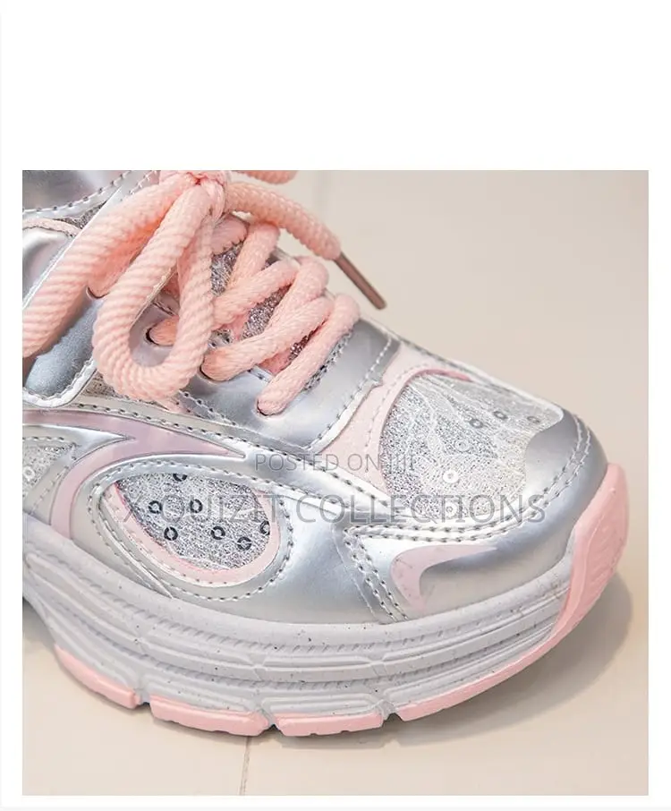 Silver Glitter Chunky Sneakers (32-37)