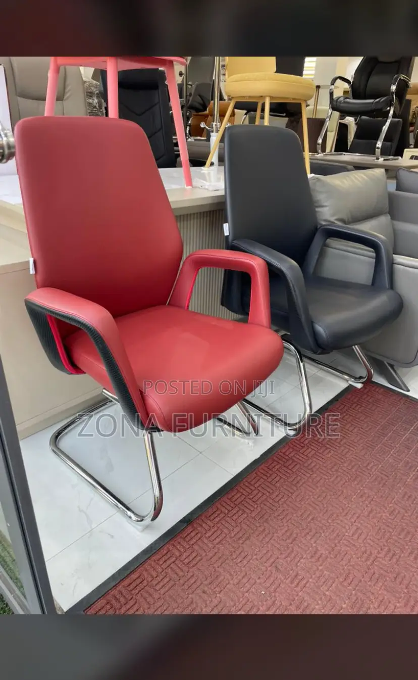 New Model Turkish Pure Leather Office Visitors Chair