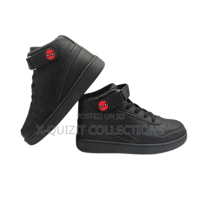 Spider-Themed Kids’ High-Top Sneakers (30-34)