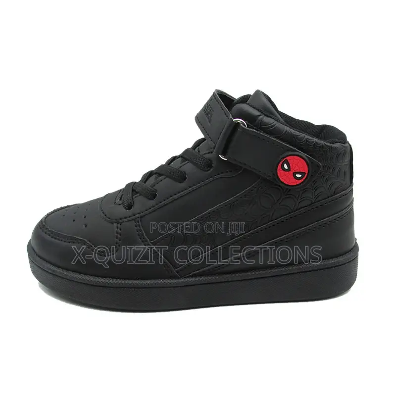 Spider-Themed Kids’ High-Top Sneakers (30-34)