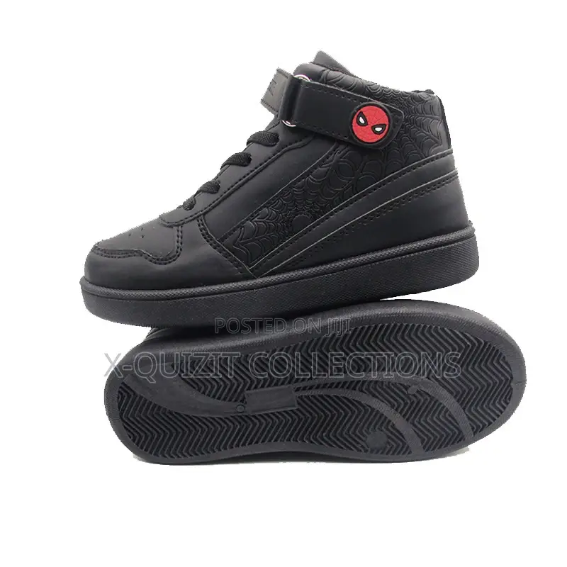 Spider-Themed Kids’ High-Top Sneakers (30-34)