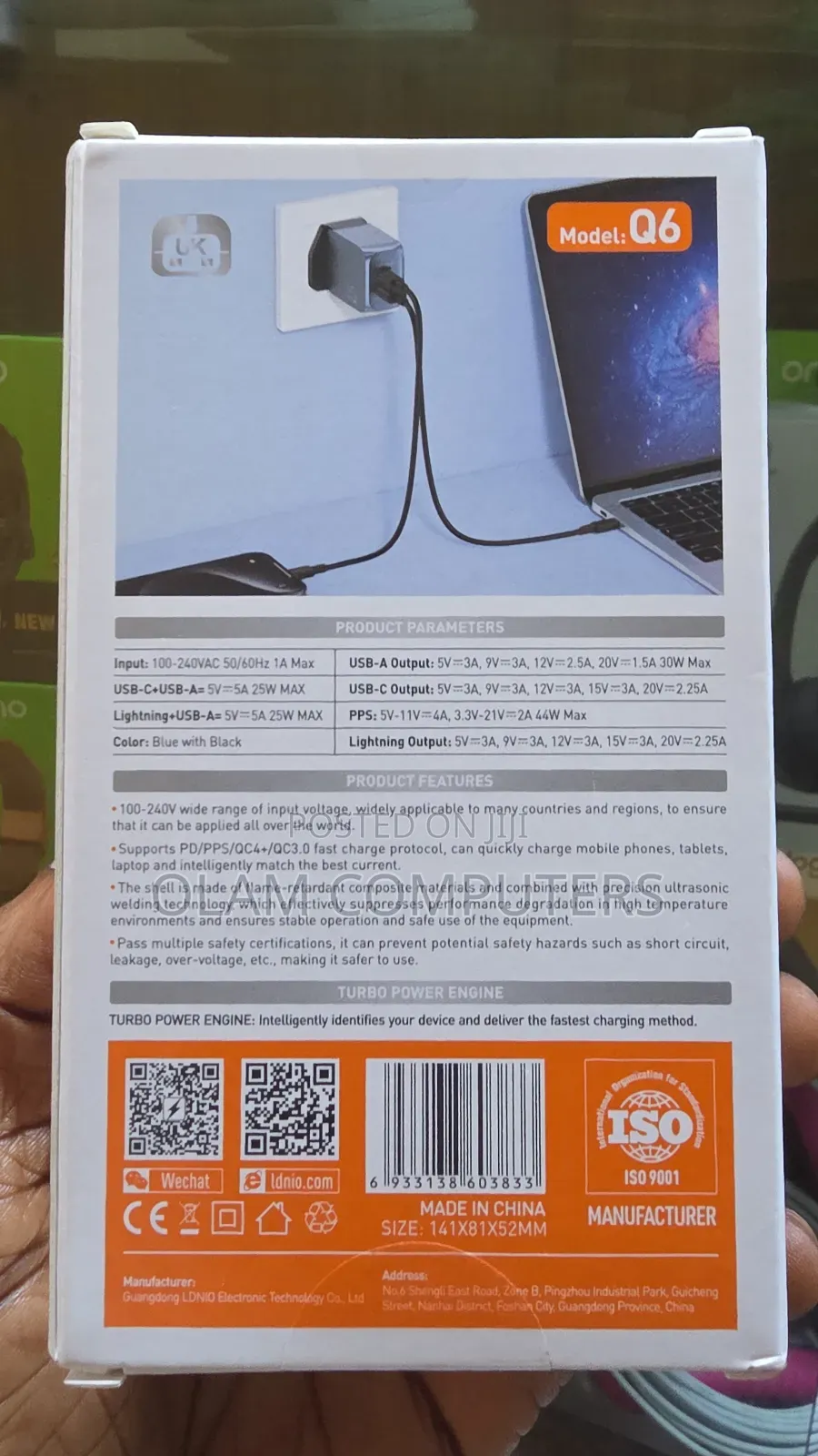 Ldnio Gan45w Super Fast Charger