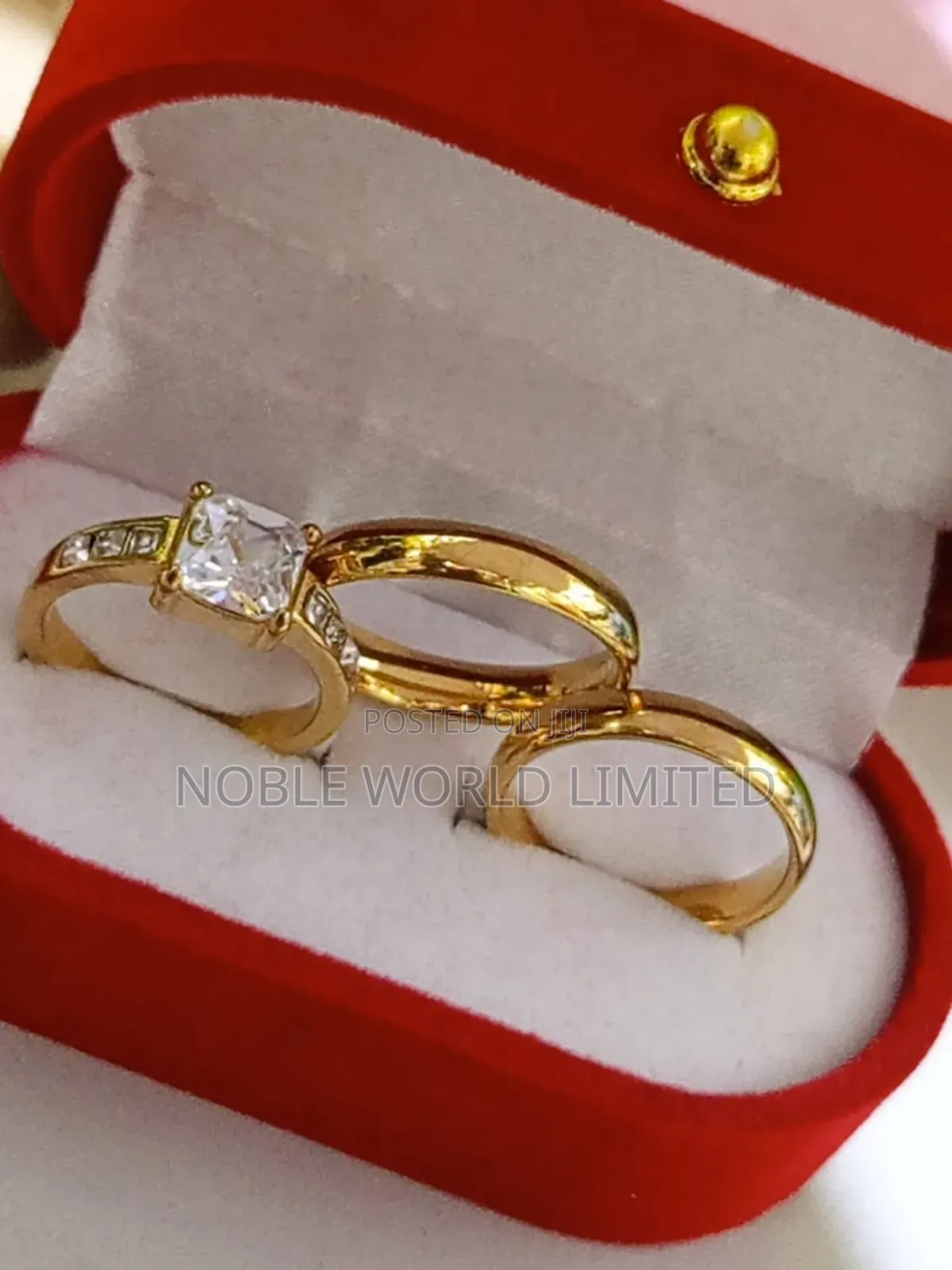 Authentic Titanium Engagement/Wedding Steel Rings Gl 1h