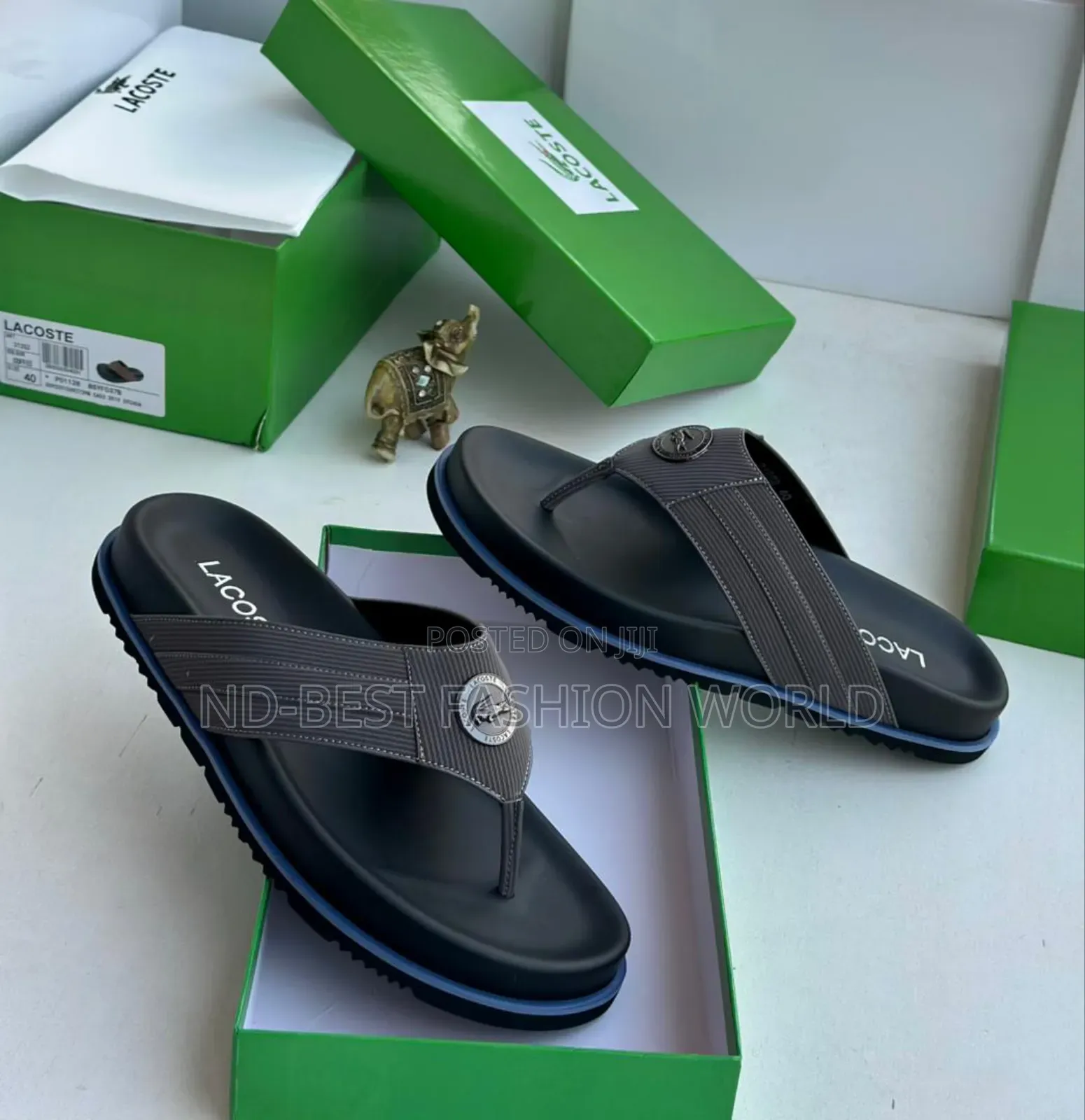 Lacoste Leather Slippers