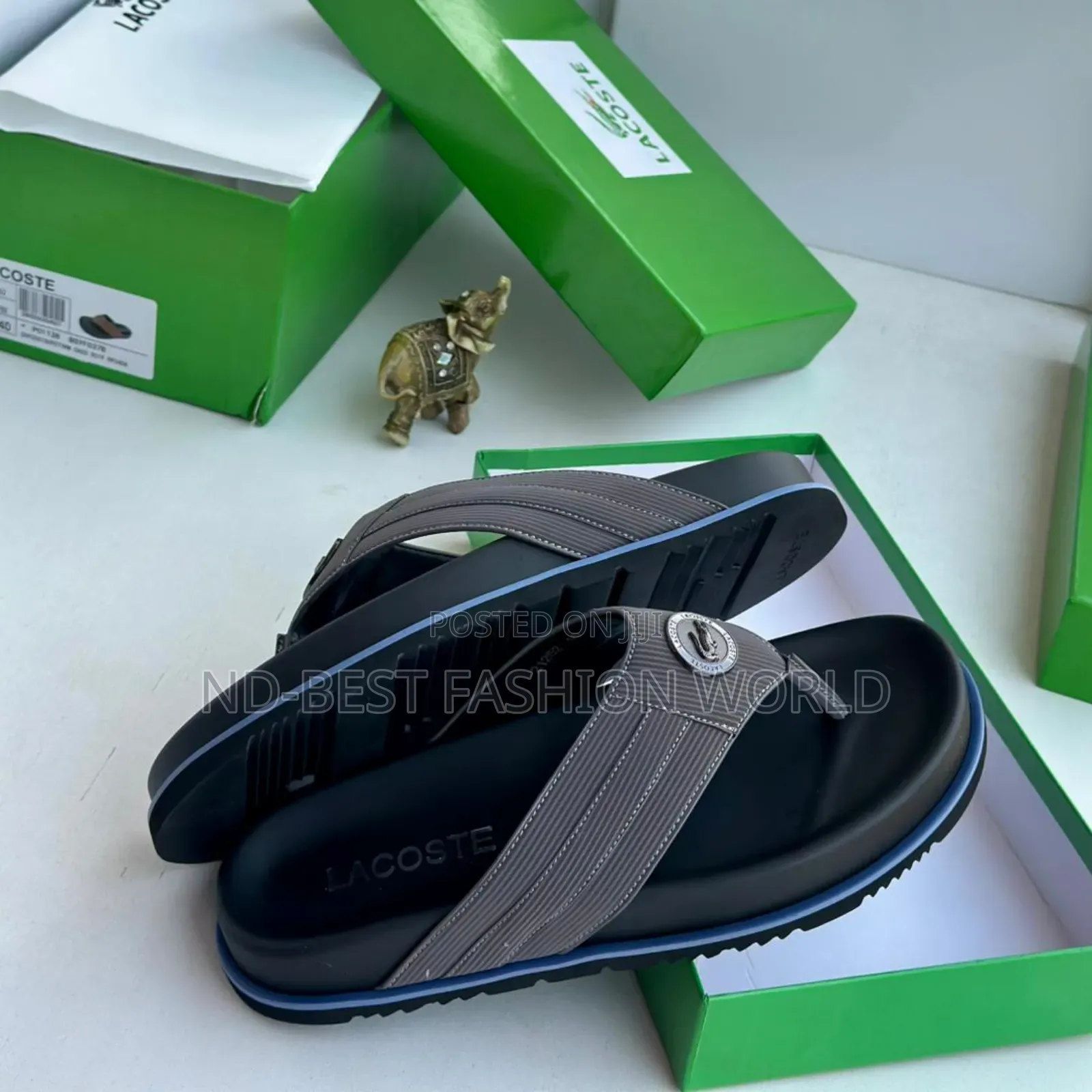 Lacoste Leather Slippers