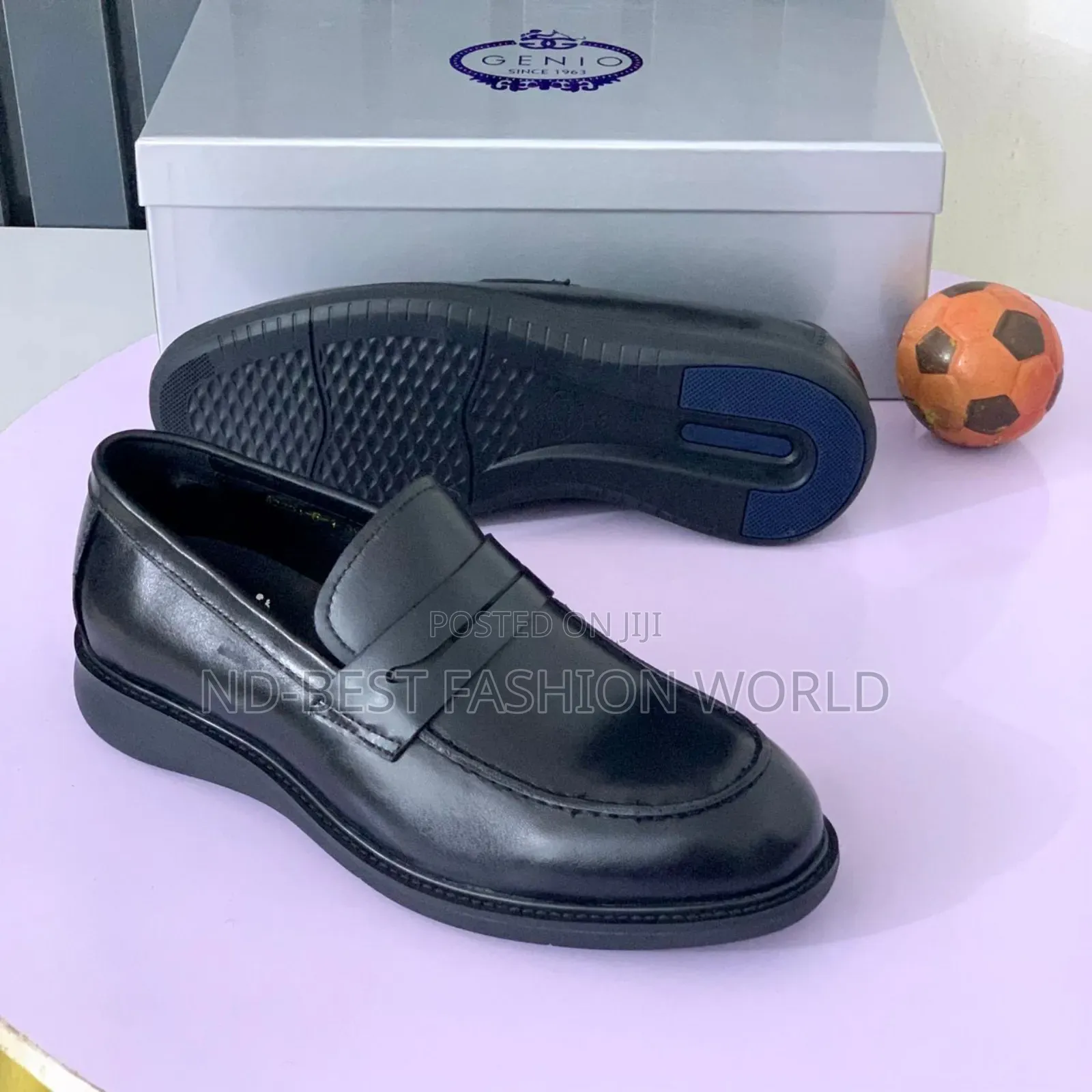 Black Gino Leather Shoes