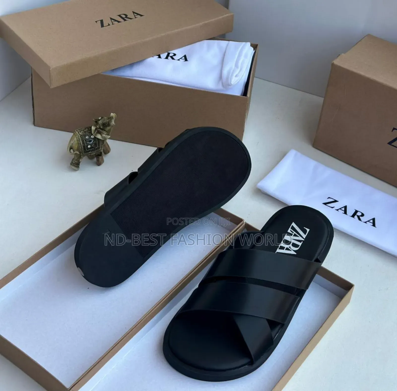 Zara Men's Leather Slippers