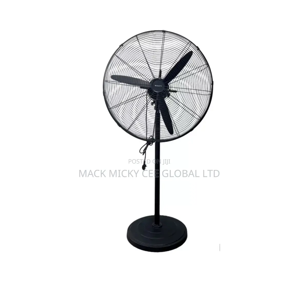 Maxi Standing Industrial Fan 26 Inch Black (Kfs-650)