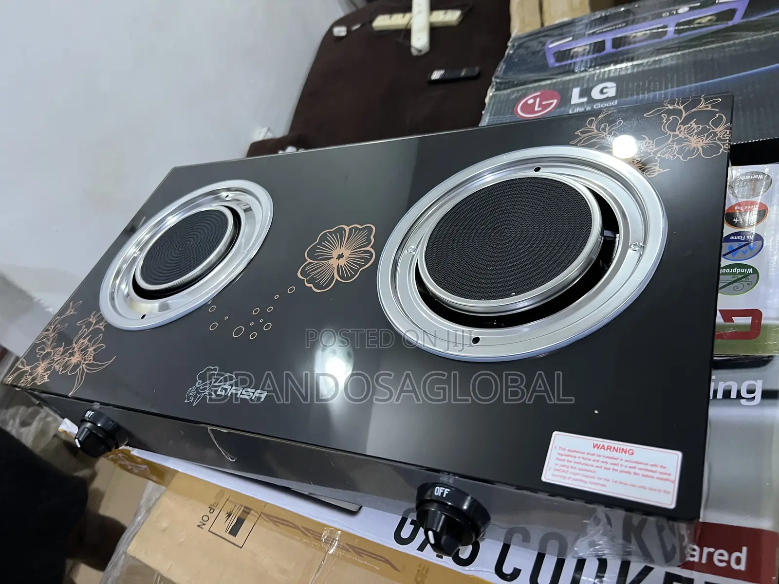 Qasa Smooth Glass Infrared Cooker QGC-2bg 2-Burner Efficiency Boost