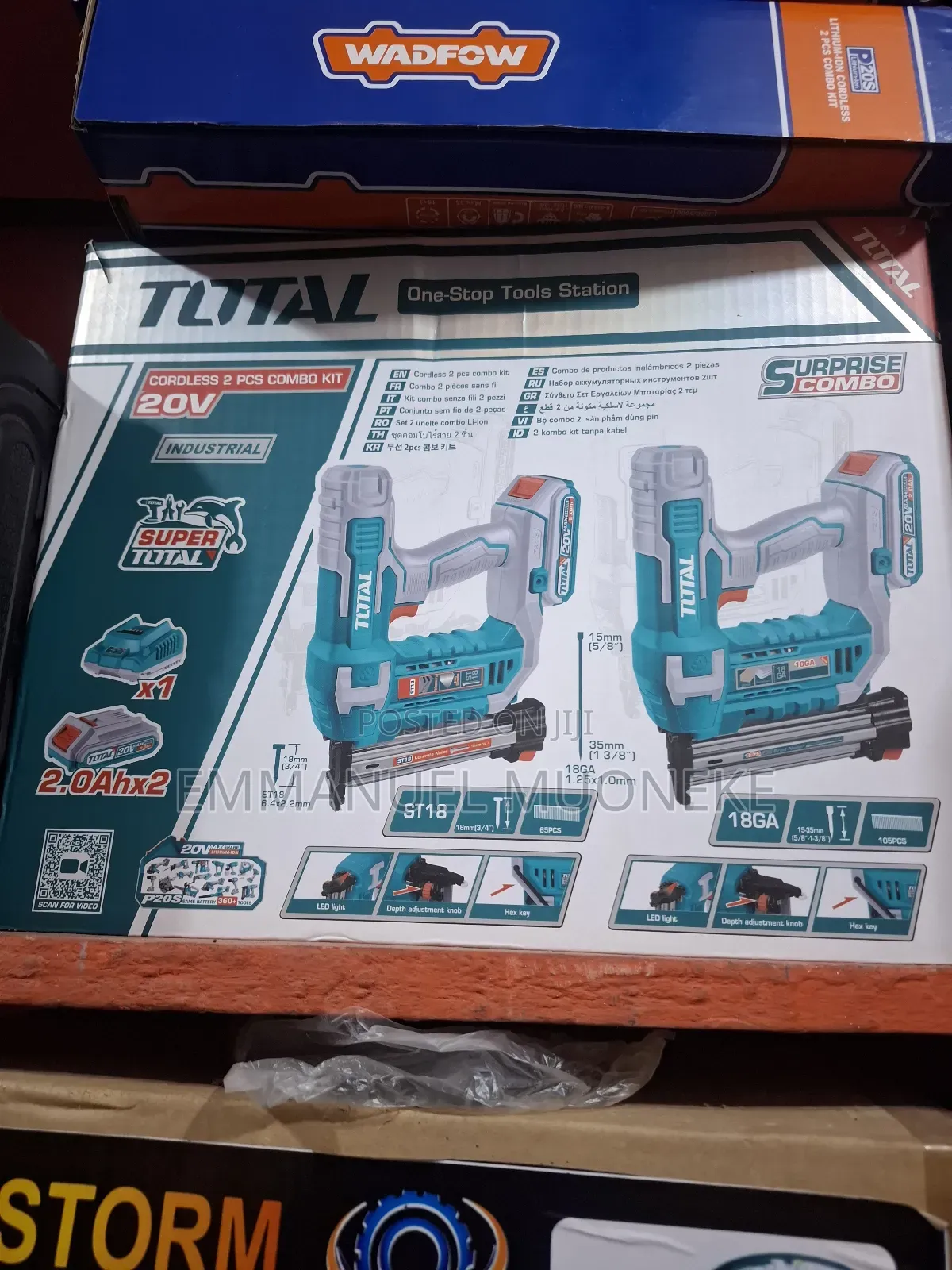 Total Cordless 2-piece Combo Kito Or Brand Nailer