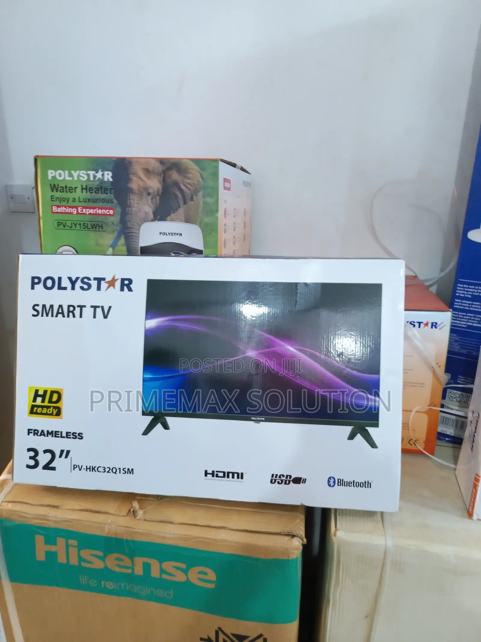 Polystar 32" Smart Android Led Tv + 1 Year Official Warranty
