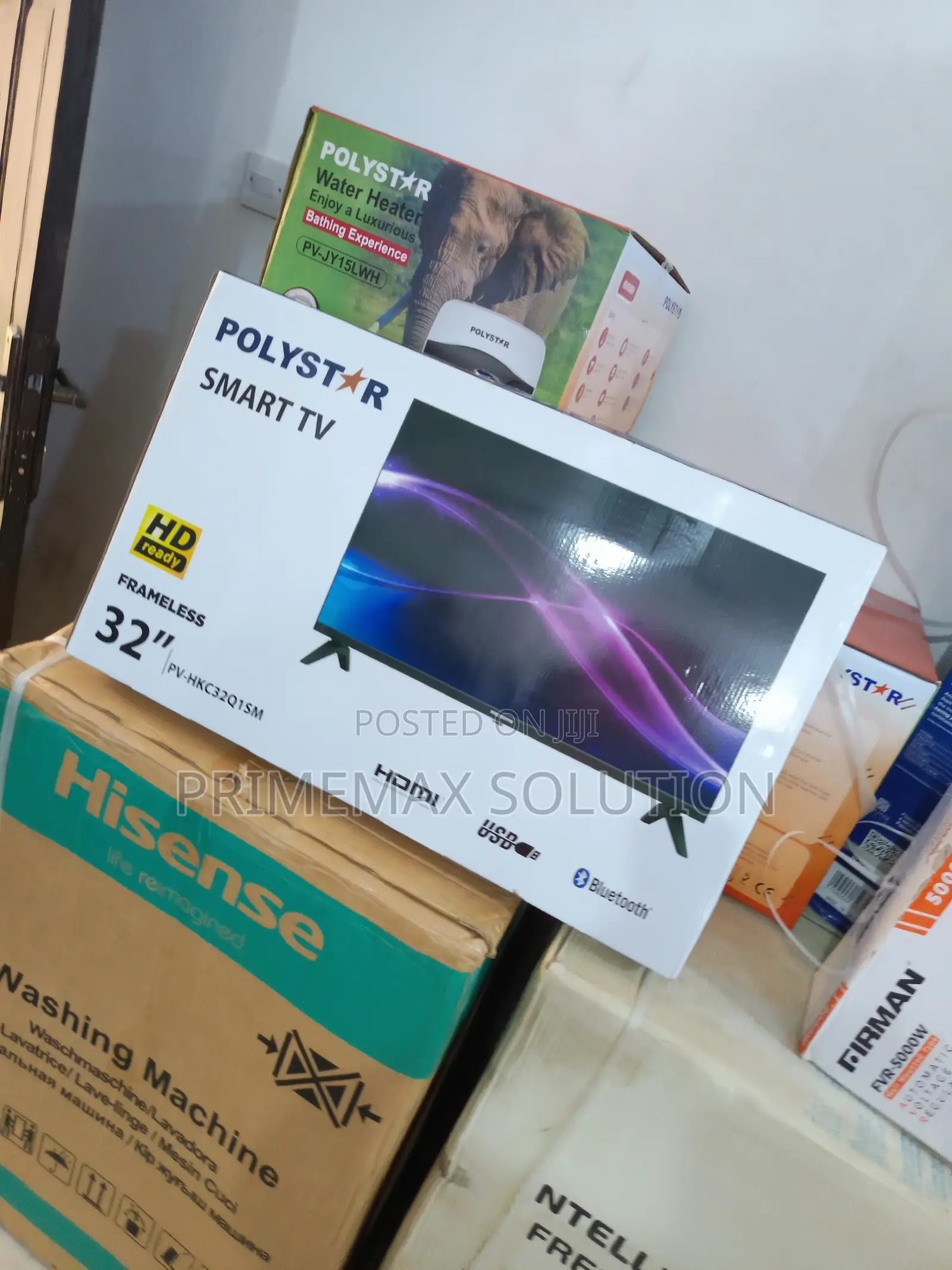 Polystar 32" Smart Android Led Tv + 1 Year Official Warranty