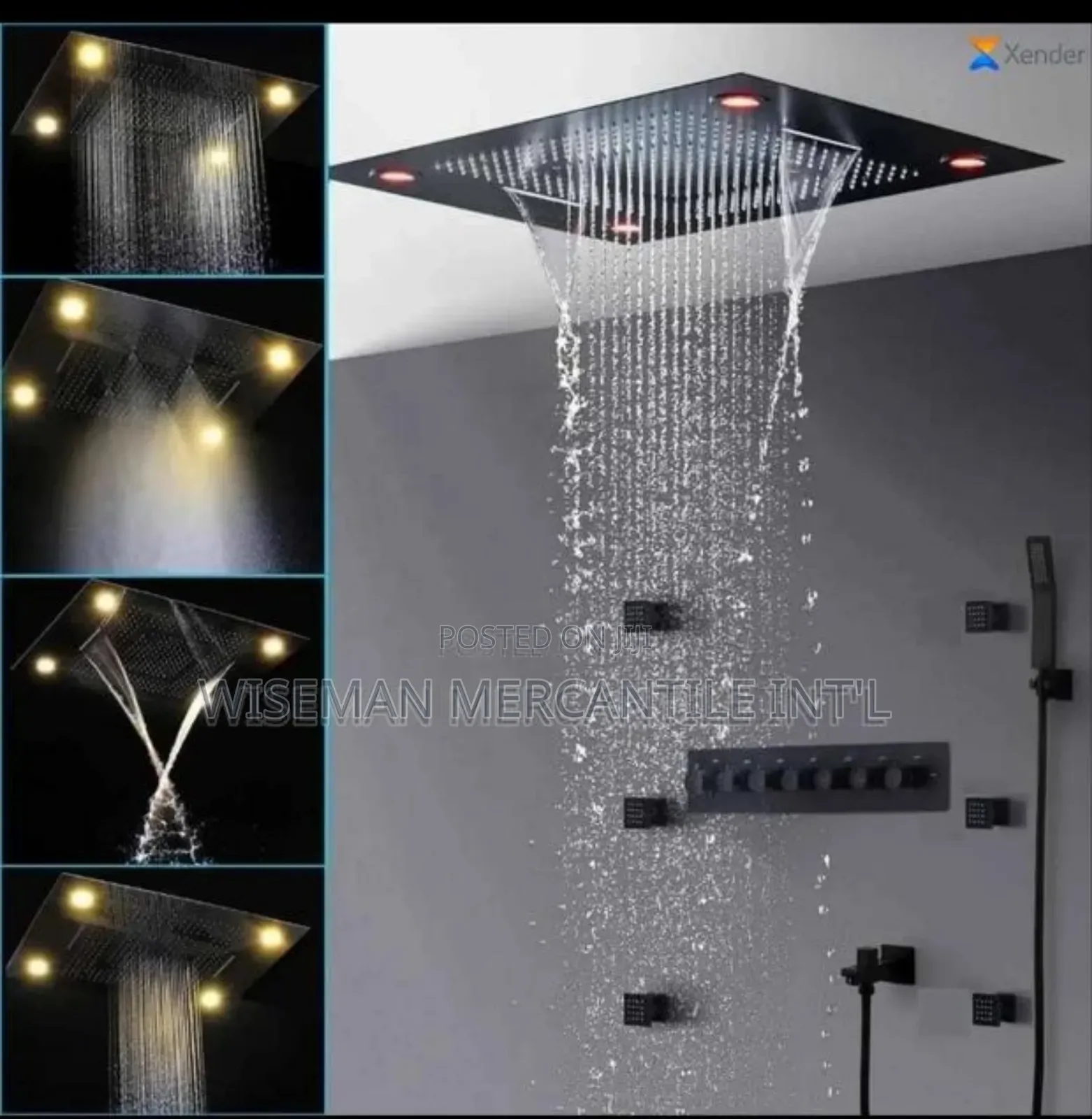 Luxery Thermostatic Conduit Rain Shower